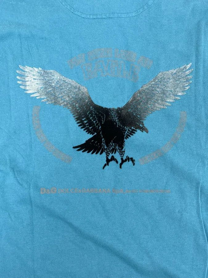 Dolce & Gabbana AW2004 Dolce & Gabbana Eagle Blue Polo Longsleeves Size US S / EU 44-46 / 1 - 8 Thumbnail