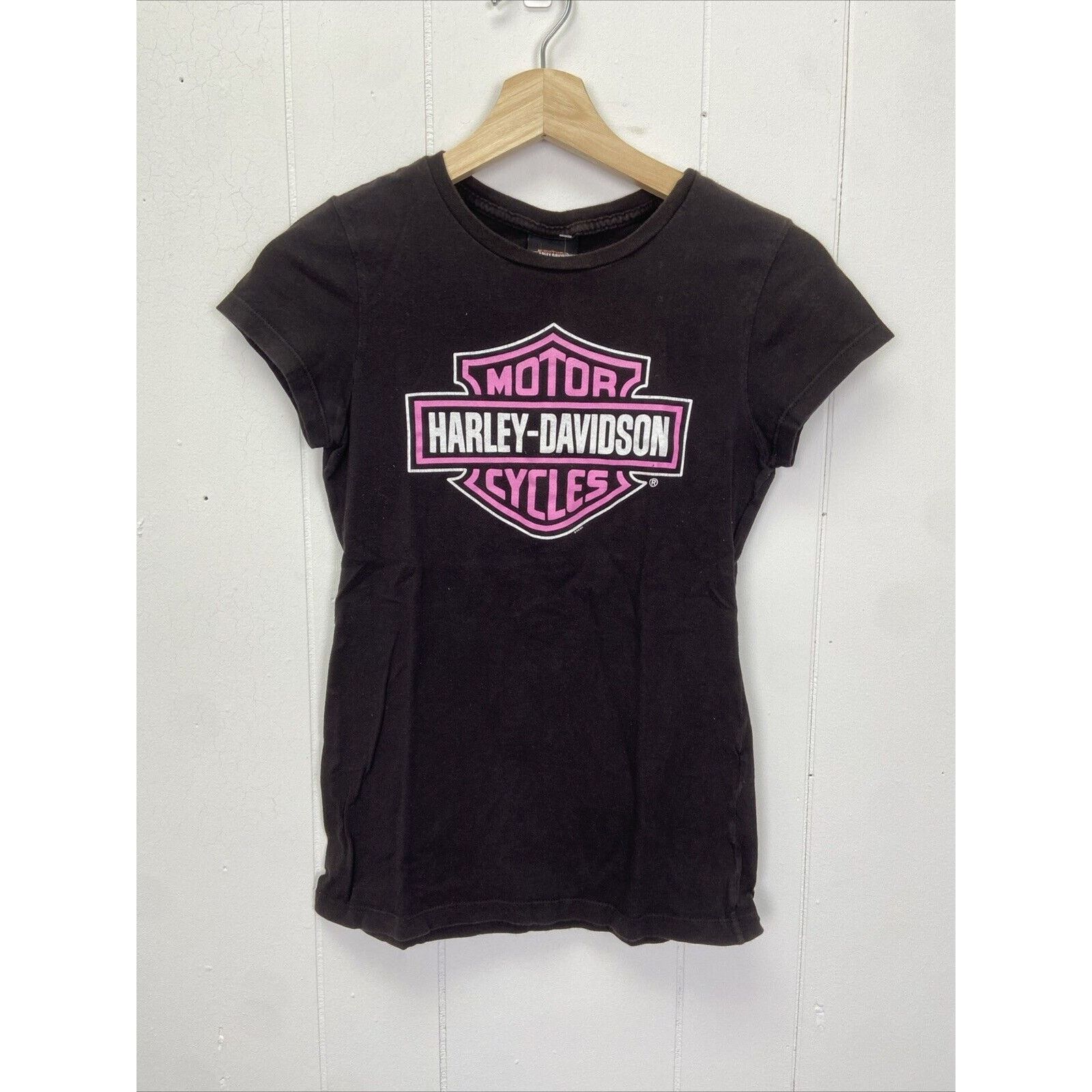 Harley Davidson Harley Davidson Women’s 2011 Y2K Pink Baby Tee Size Medium Size M / US 6-8 / IT 42-44 - 1 Thumbnail