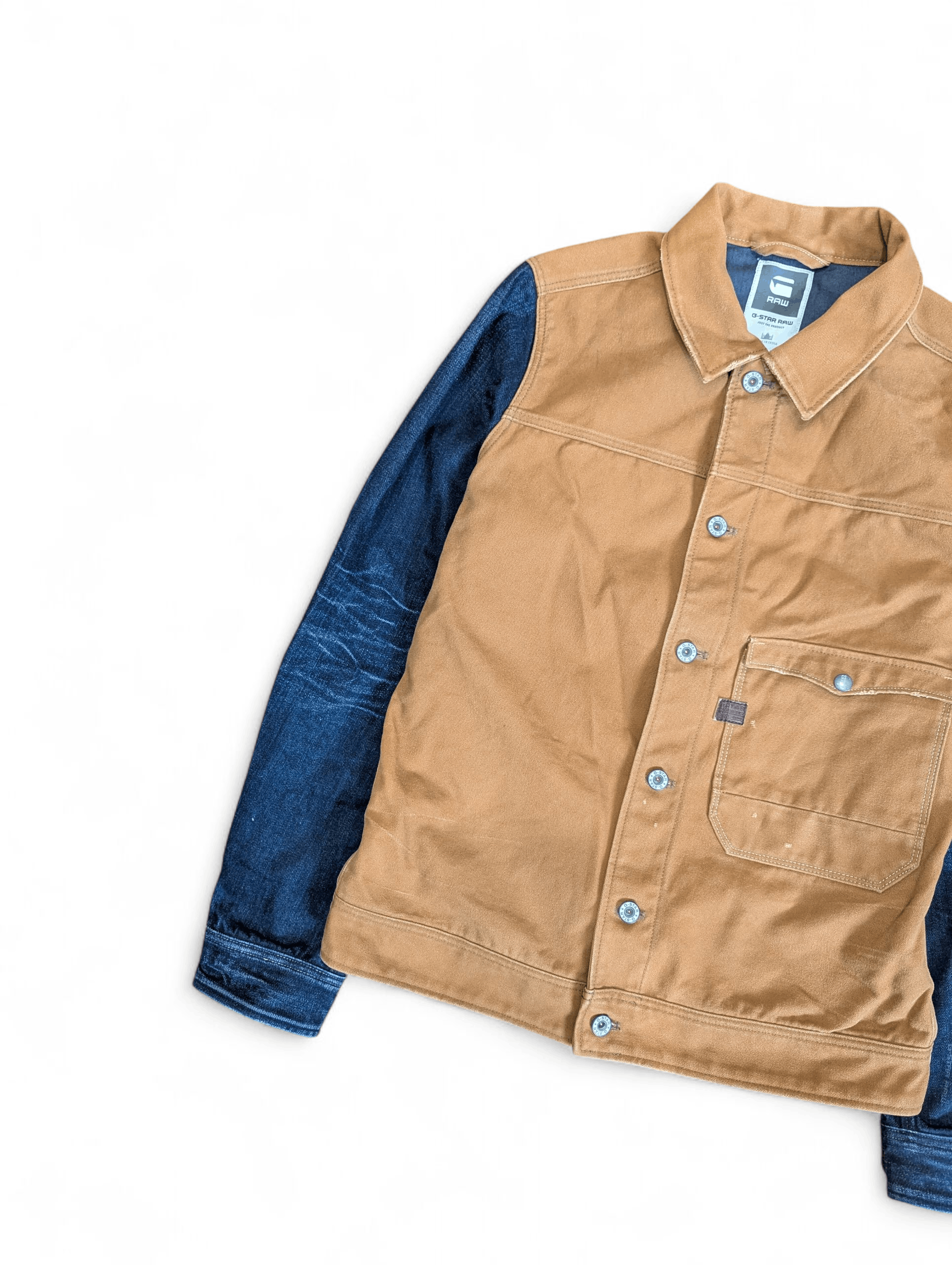 G-Star G-STAR Hunter Mix Slim Jkt Workwear Canvas Denim Jacket Size US L / EU 52-54 / 3 - 5 Thumbnail