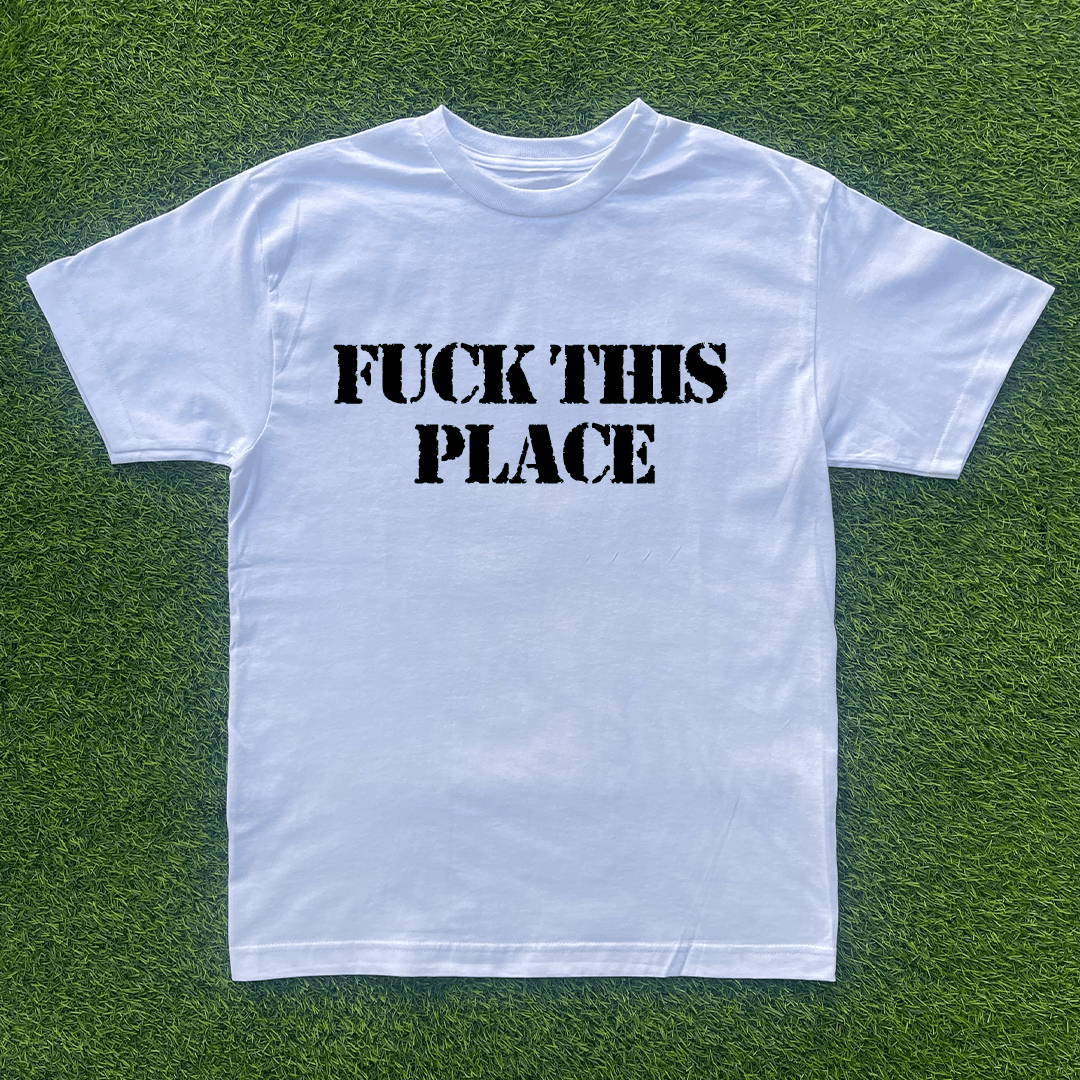 Vintage F*CK THIS PLACE TSHIRT Size US S / EU 44-46 / 1 - 1 Preview