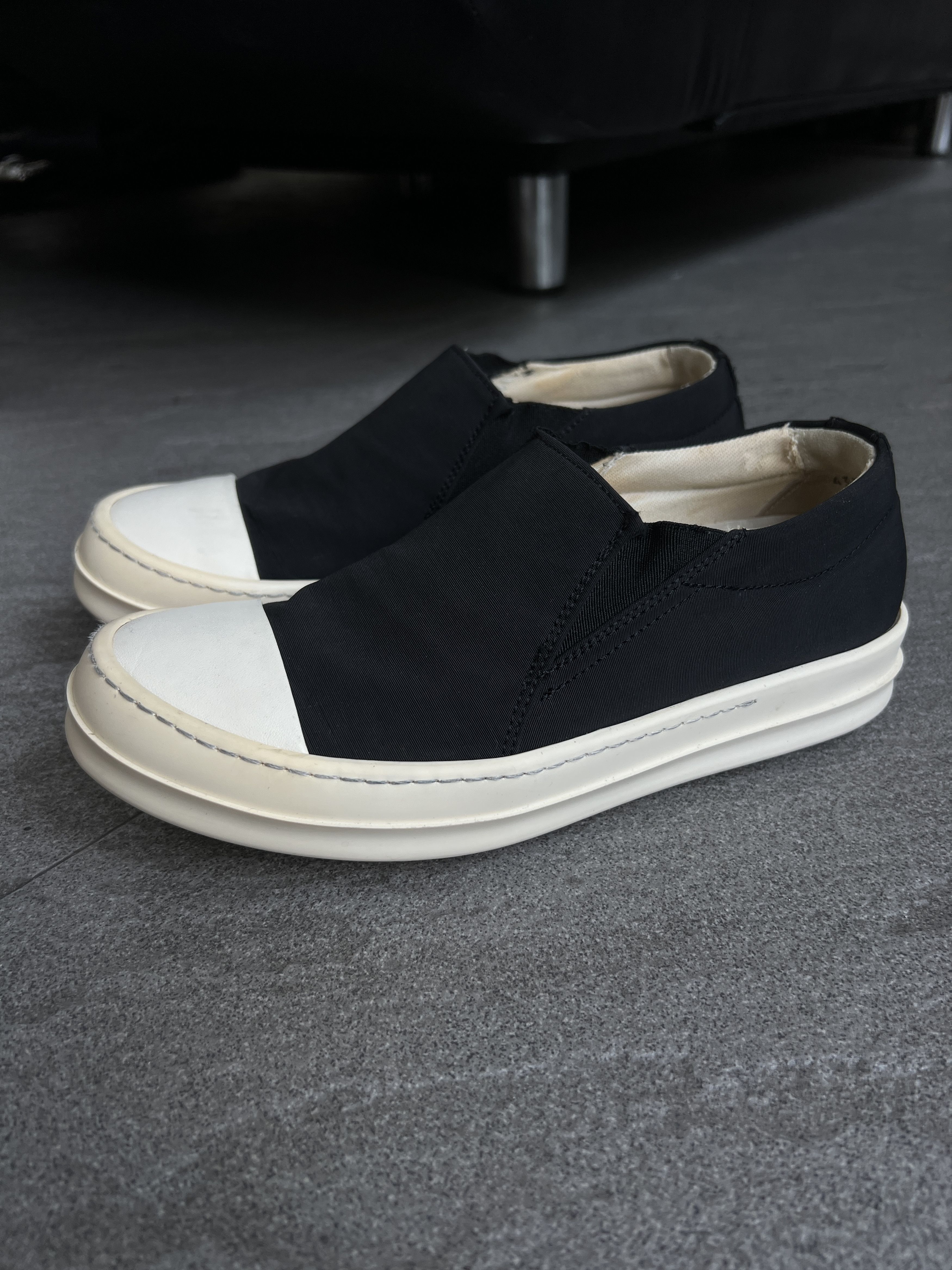 Rick Owens Drkshdw Rick Owens DRKSHDW Slip On Sneakers Black EU37 Size US 7 / IT 37 - 3 Thumbnail