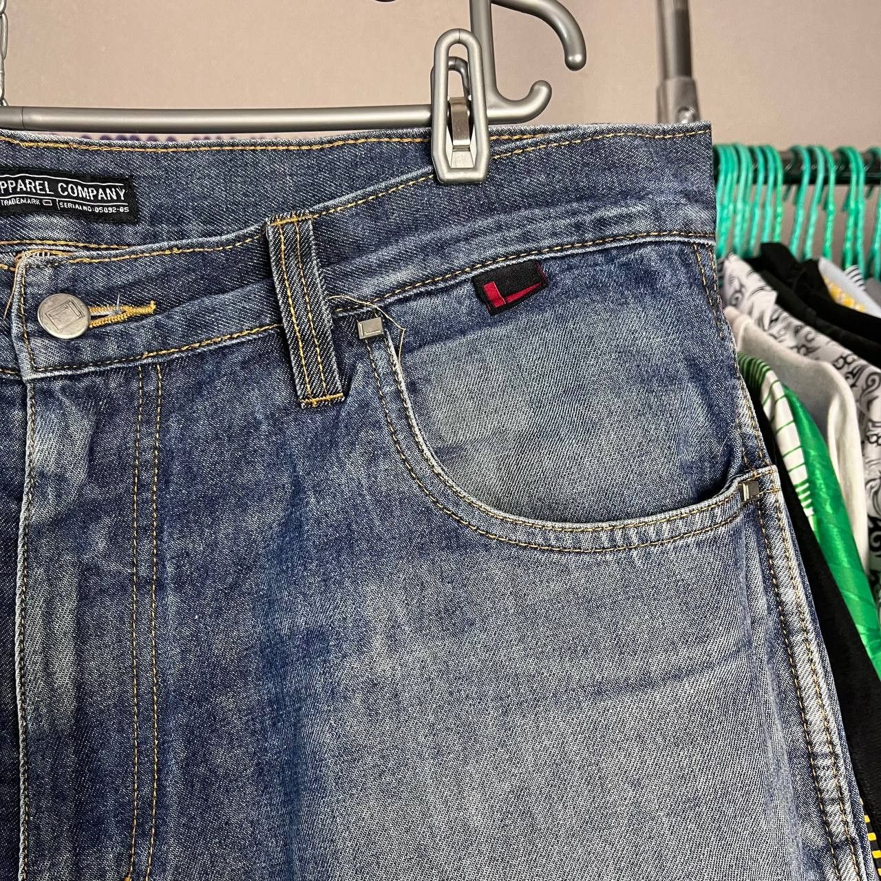 Fubu Vintage 90s FUBU Relaxed Rap Baggy Blue Faded Denim Pants Size US 40 / EU 56 - 3 Thumbnail