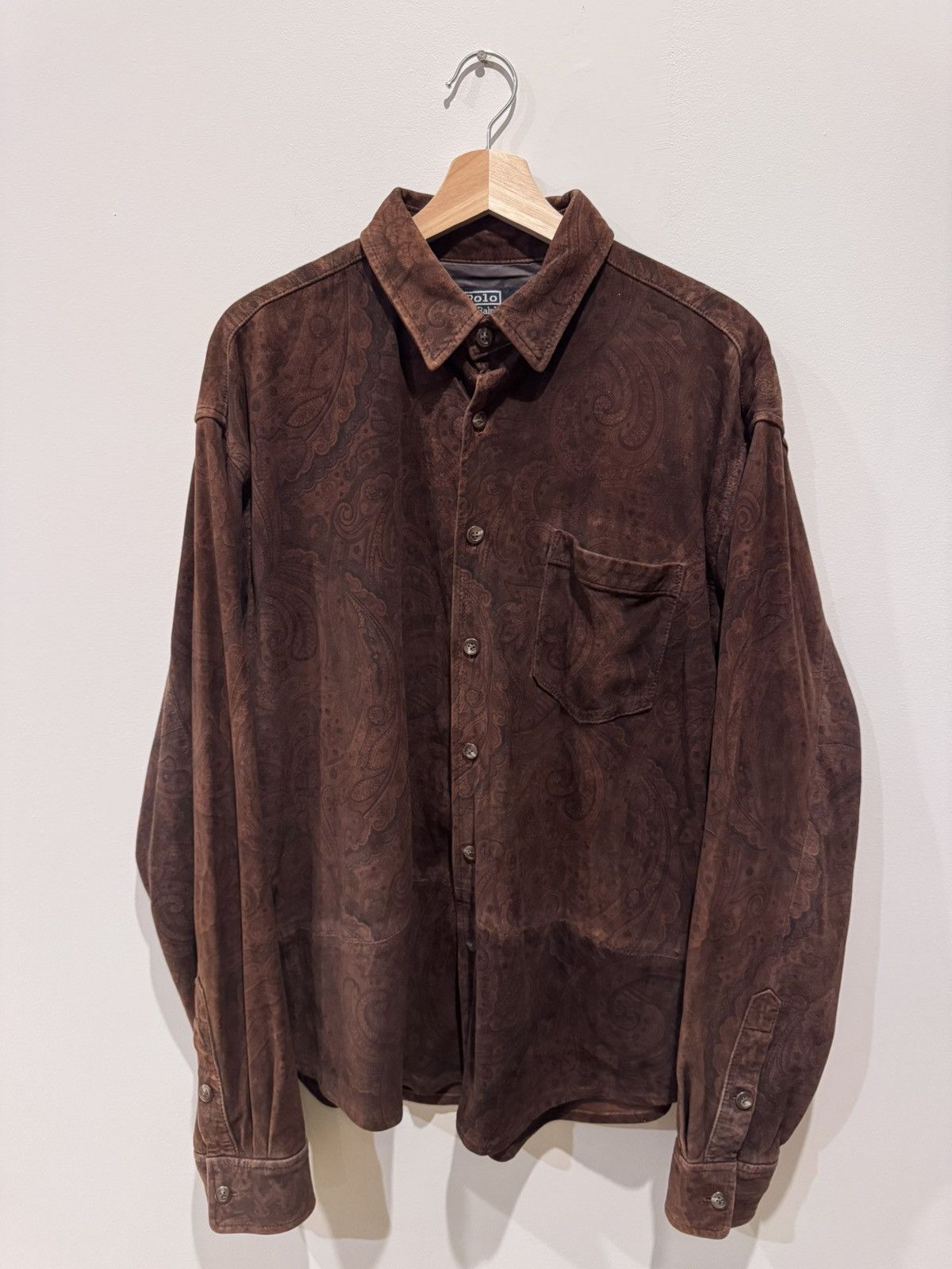 Polo Ralph Lauren Polo Ralph Lauren suede paisley shirt Size US XL / EU 56 / 4 - 1 Thumbnail