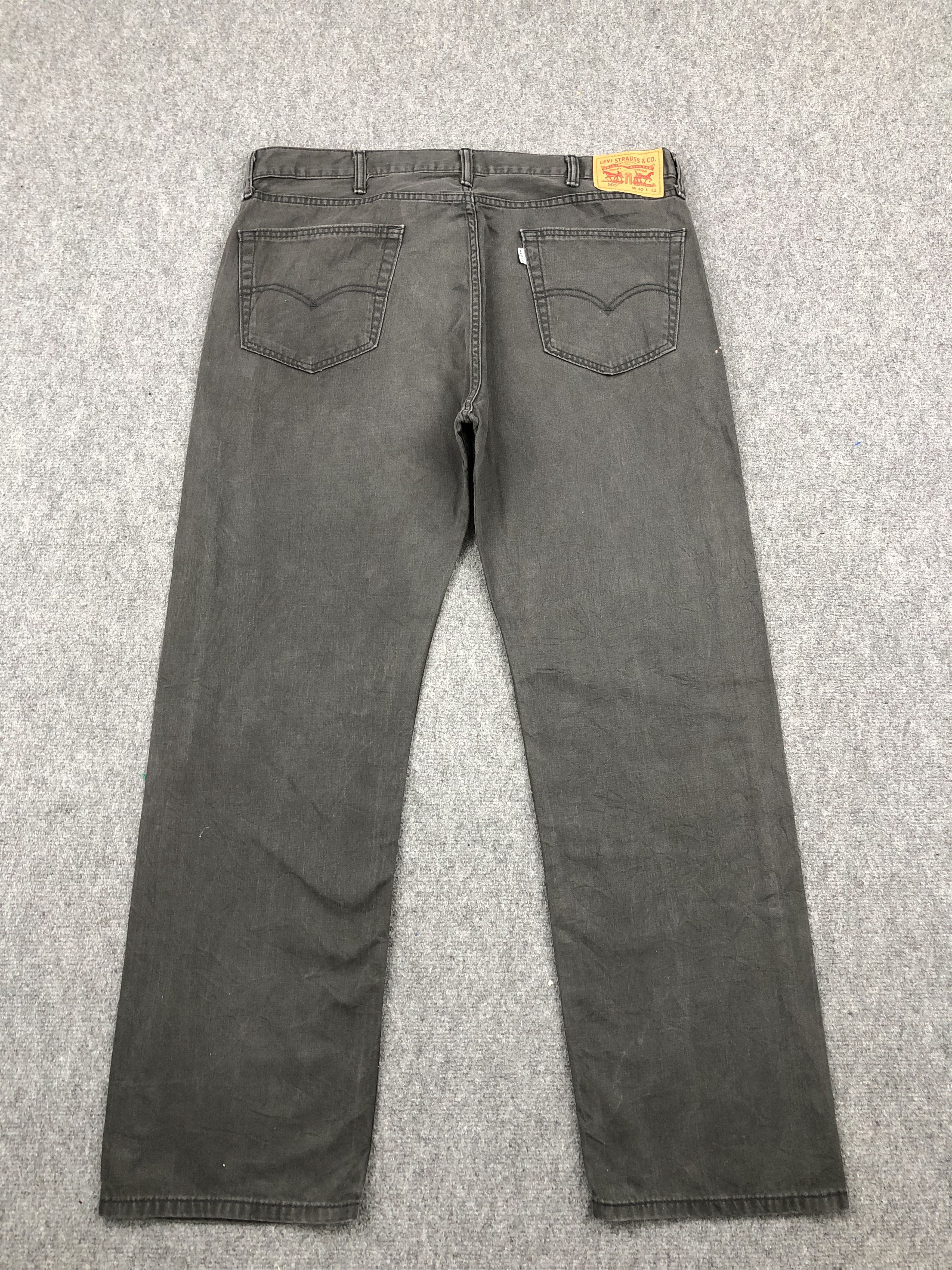 Levi's Faded Black Vintage Levis 505 Jeans DP1685 Size US 40 / EU 56 - 3 Thumbnail