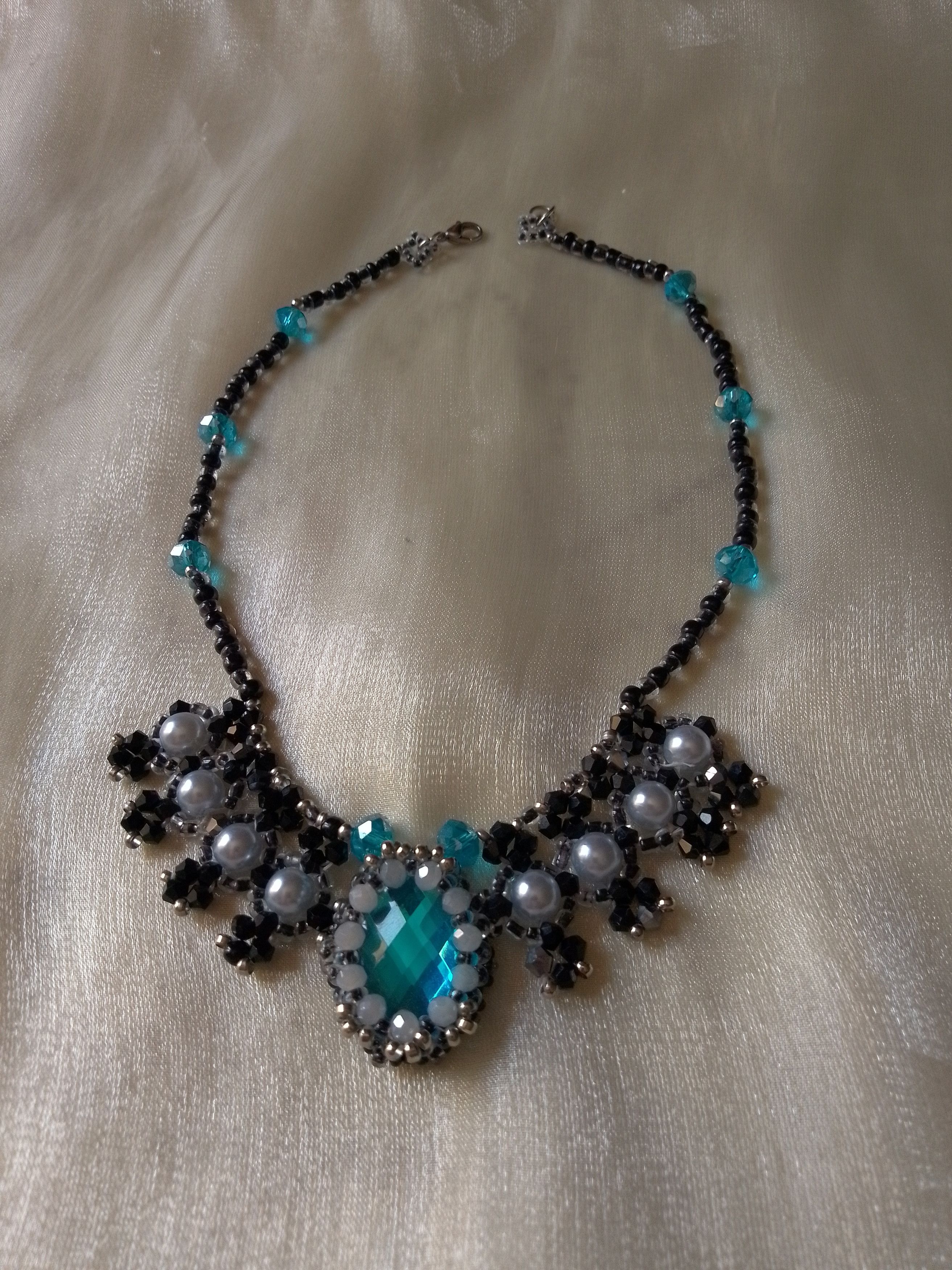 Handmade Necklace Black choker gothic victorian style Size ONE SIZE - 5 Thumbnail