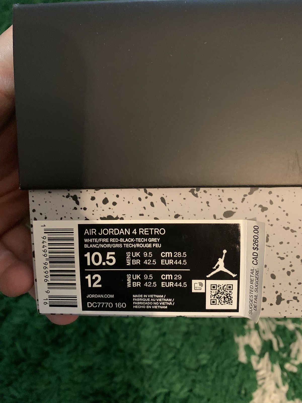 Jordan Brand × Nike Jordan 4 Fire Red 2020 Size US 10.5 / EU 43-44 - 18 Thumbnail