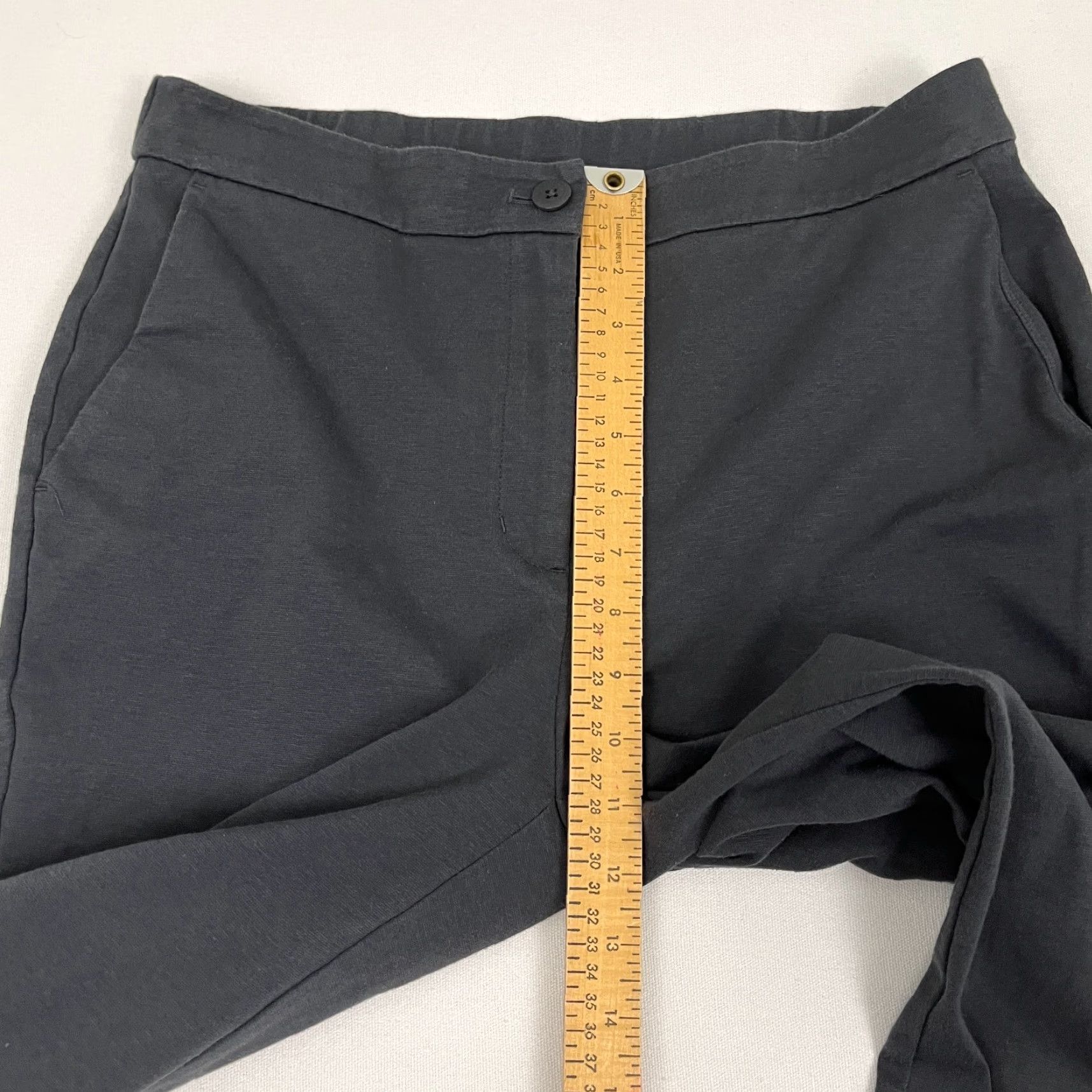 Eileen Fisher Eileen Fisher Pants Womens M W31 L26.5 Gray Organic Cotton Stretch Office Career Size 32" / US 10 / IT 46 - 6 Thumbnail