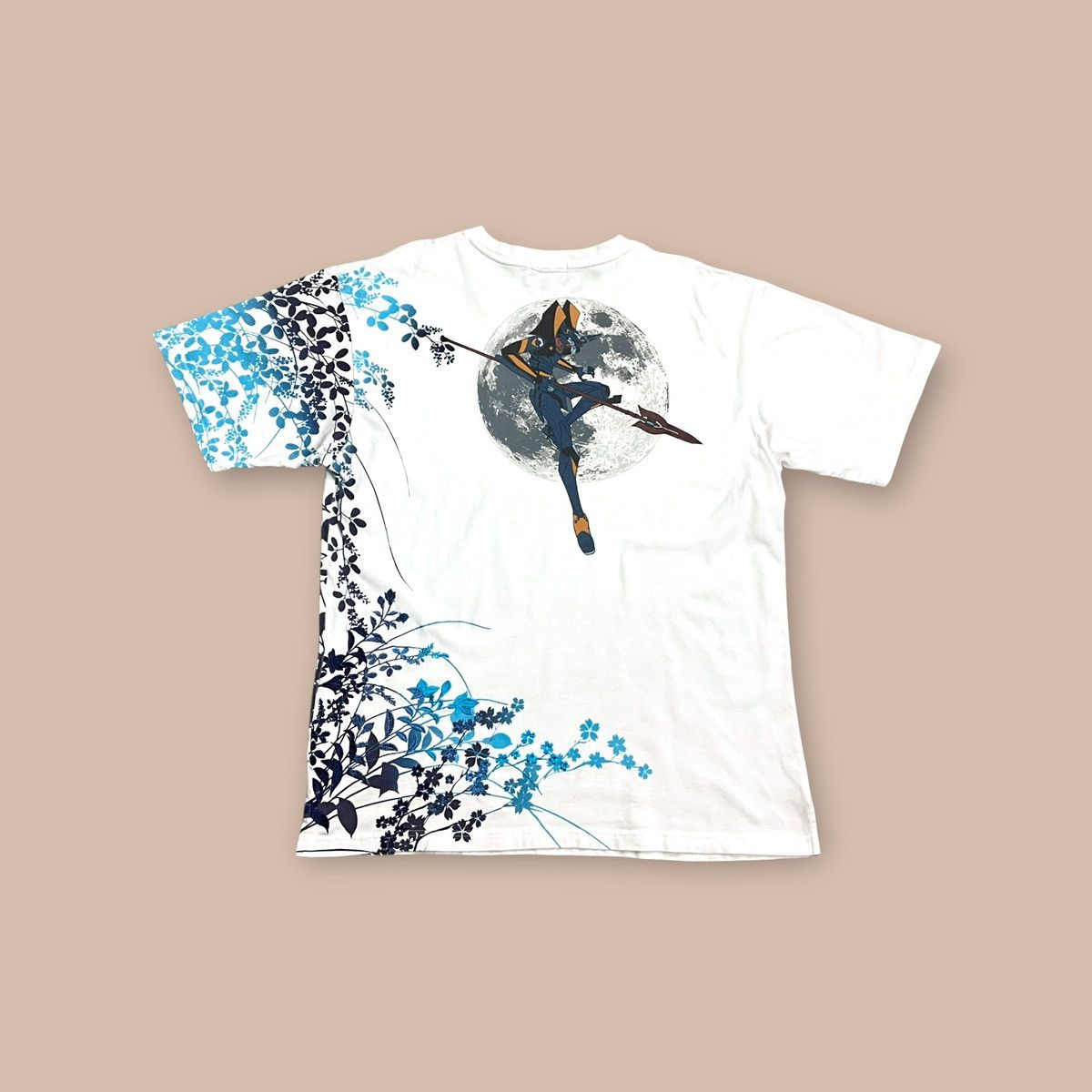 Anime Evangelion x Nishiki x Mark6 x Spear of Longinus White Tee Size US XXL / EU 58 / 5 - 3 Thumbnail