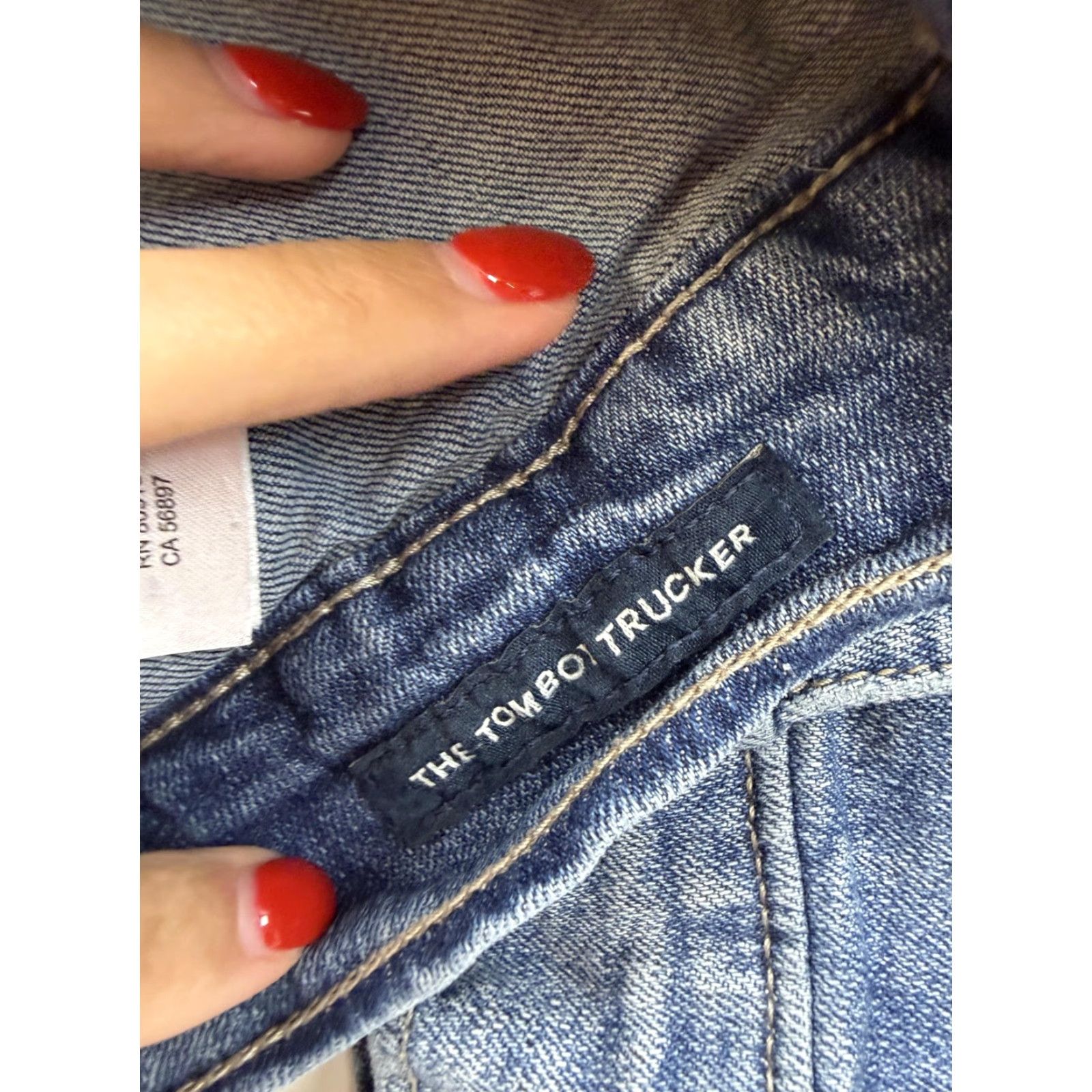Lucky Brand Lucky Brand Jacket Womens XS Blue Denim Tomboy Trucker Button Front Casual Size XS / US 0-2 / IT 36-38 - 4 Thumbnail