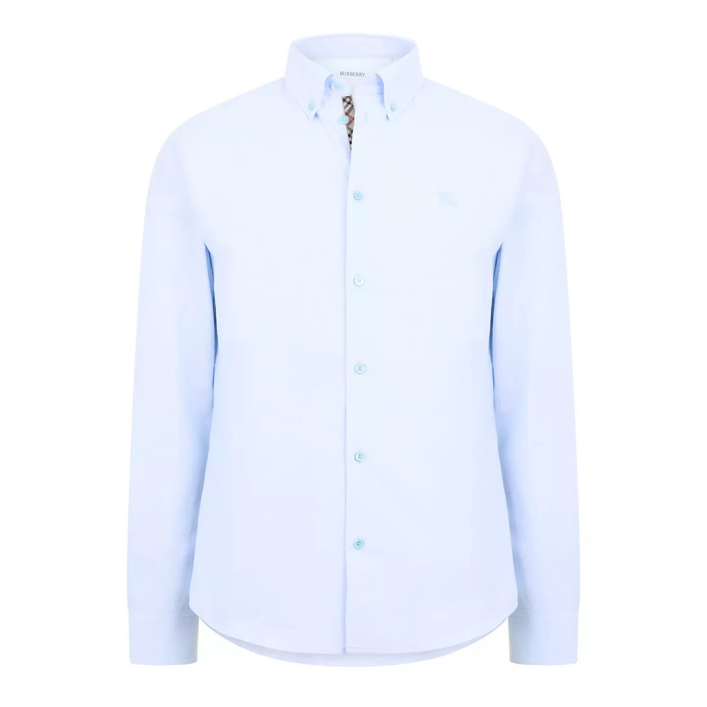 Burberry o1g2r1mq0426 Standric Long Sleeve Plain Shirt in Blue Size US L / EU 52-54 / 3 - 1 Thumbnail