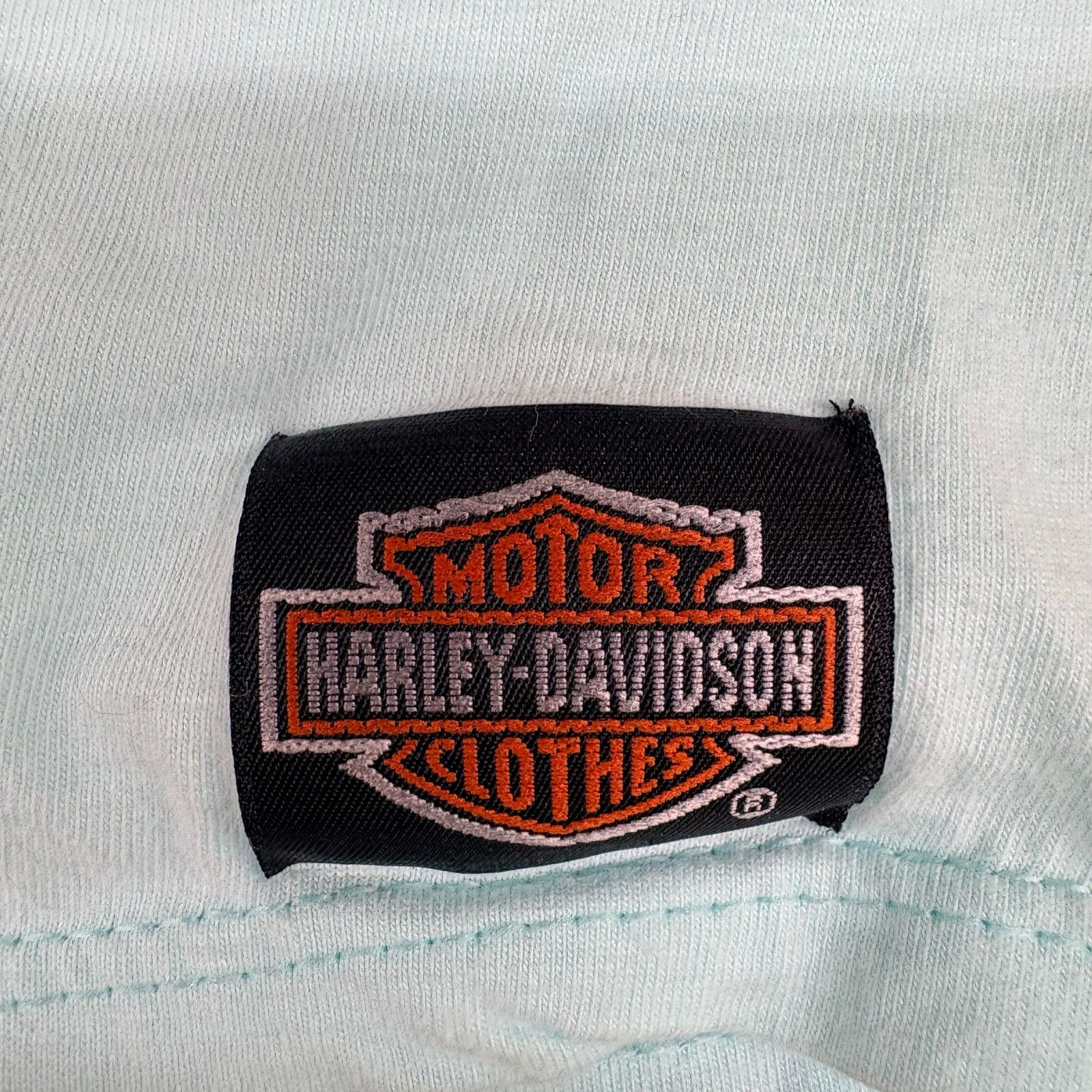 Harley Davidson Vintage 90s Harley-Davidson Beach Cropped Graphic T-shirt Size L / US 10 / IT 46 - 5 Thumbnail