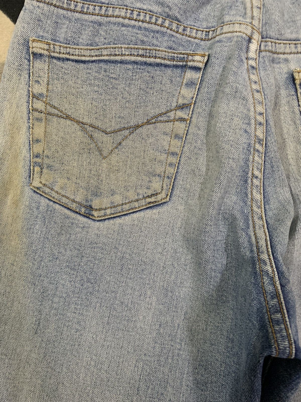 Polo Ralph Lauren × RRL Ralph Lauren Vintage Polo Club Baggy Rusty Mud Washed Patches Jeans Size US 31 - 15 Thumbnail
