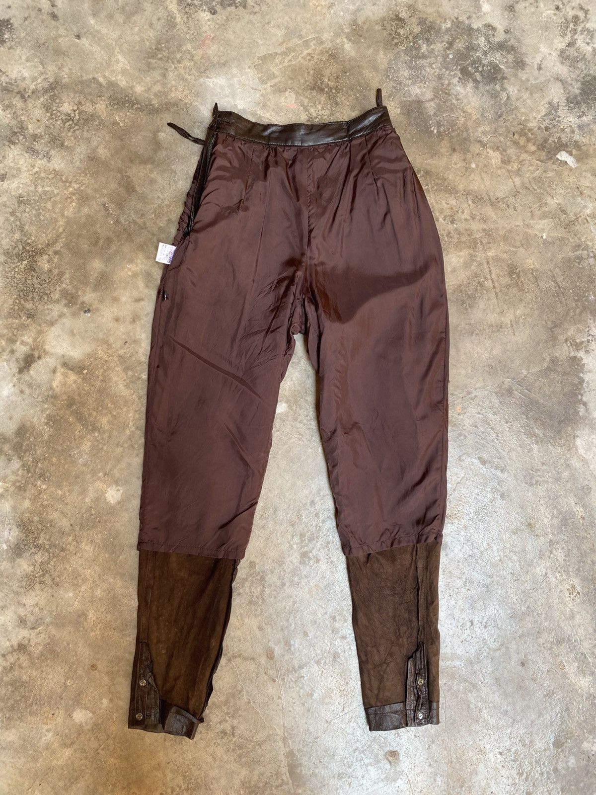 Issey Miyake Vintage Issey Miyake Suede Pant Size 24" / US 00 / IT 34 - 4 Thumbnail