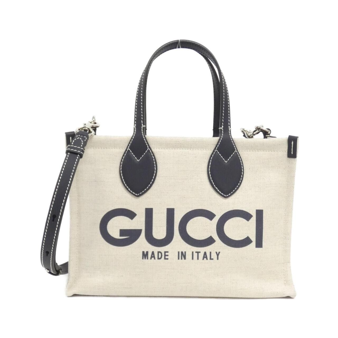 Gucci Gucci Gucci Cotton Linen Canvas Handbag Limited Textile Crossbody Bag 772144FACVW DUTY FREE for USA Size ONE SIZE - 1 Thumbnail