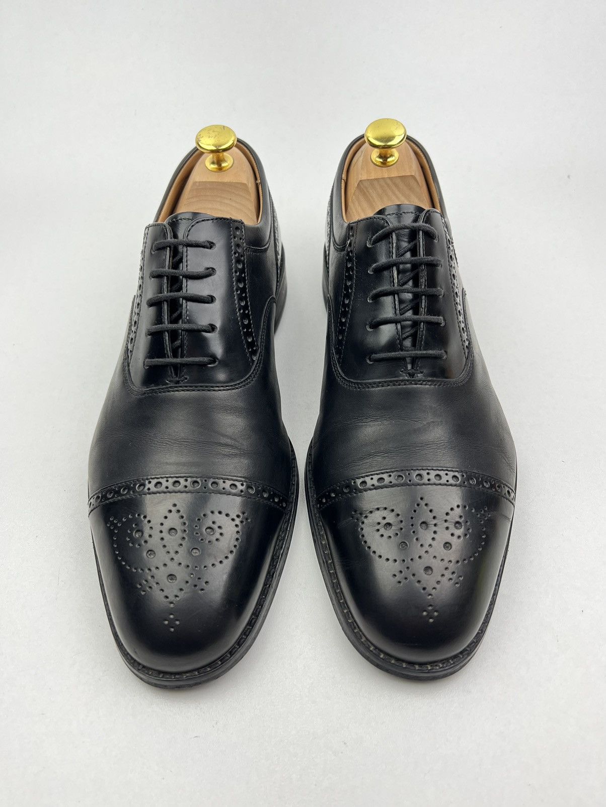 Loake LOAKE Oxfords Leather Shoes Lace Up Woodstock Black Men’s Size US 8.5 / EU 41-42 - 2 Thumbnail