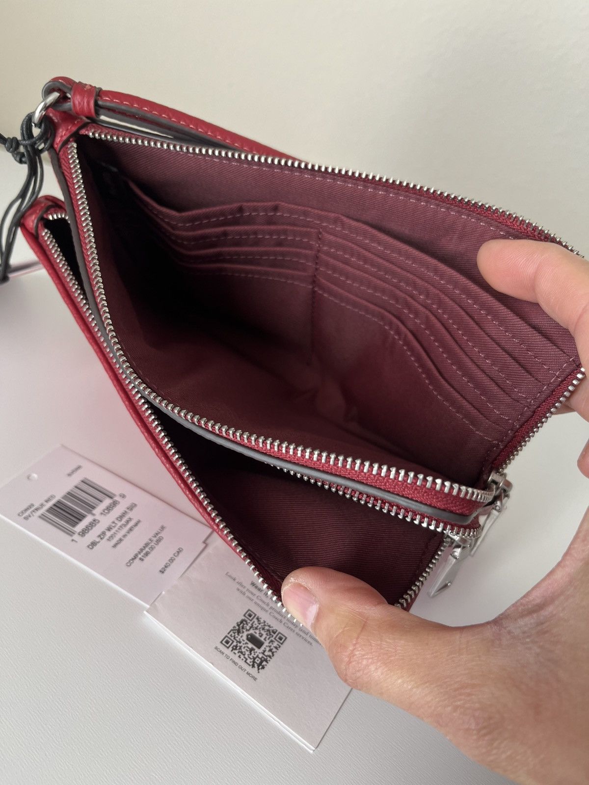 Coach Coach double zip wristlet in signature denim Size ONE SIZE - 7 Thumbnail