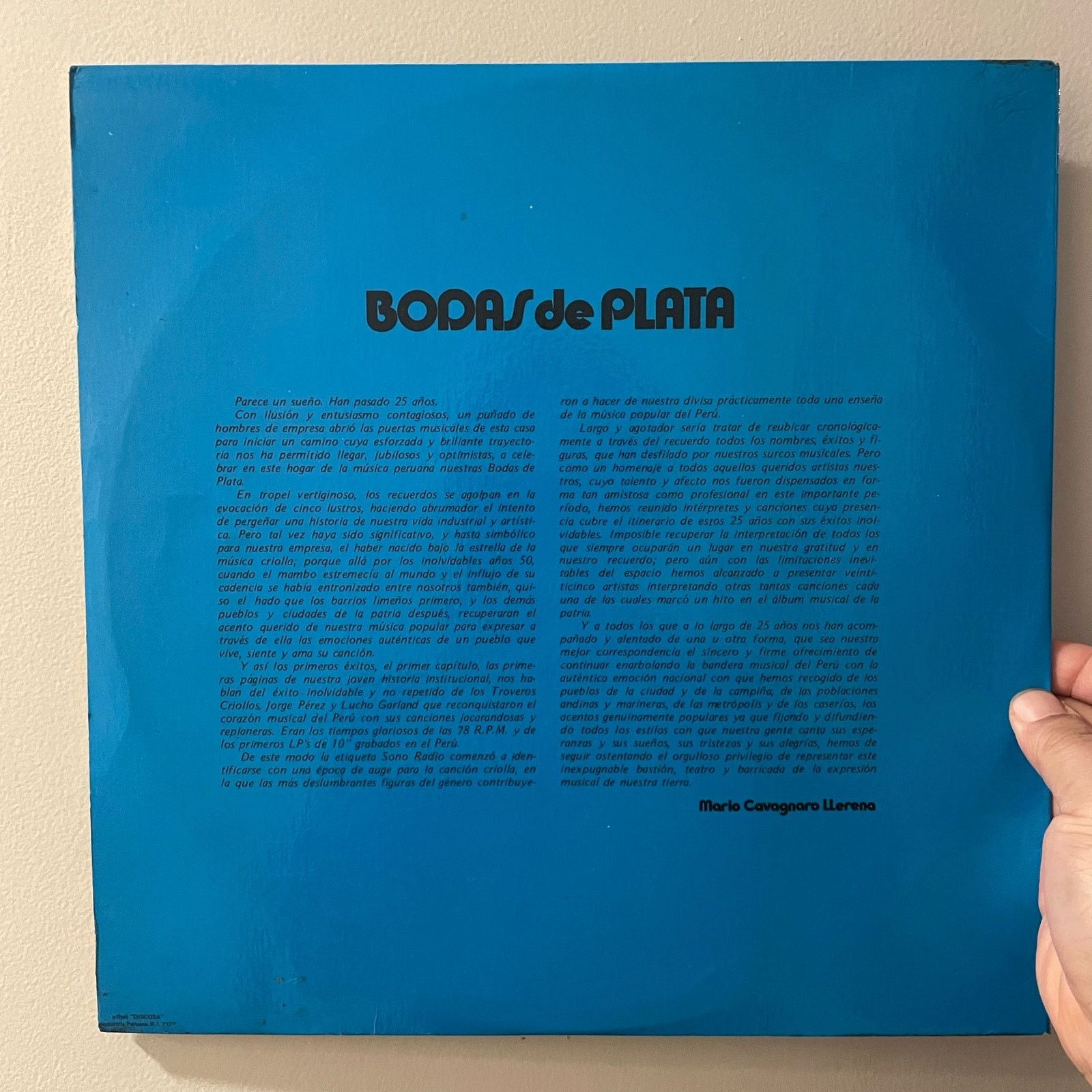 INTENTIONALLY BLANK Bodas De Plata 2xLP vintage vinyl record peru folk latin Size ONE SIZE - 2 Thumbnail