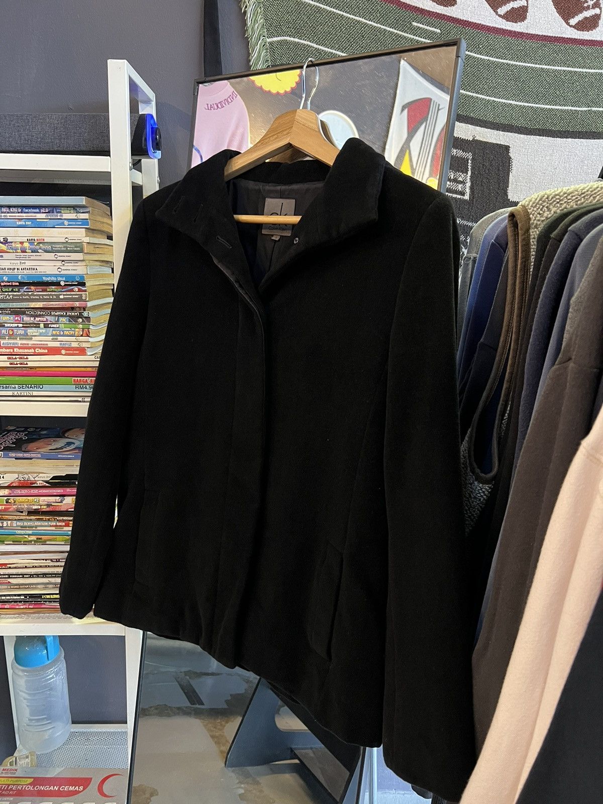 Calvin Klein × Japanese Brand × Vintage Vintage Calvin Klein Made in Japan Wool Coat Size M / US 6-8 / IT 42-44 - 6 Thumbnail