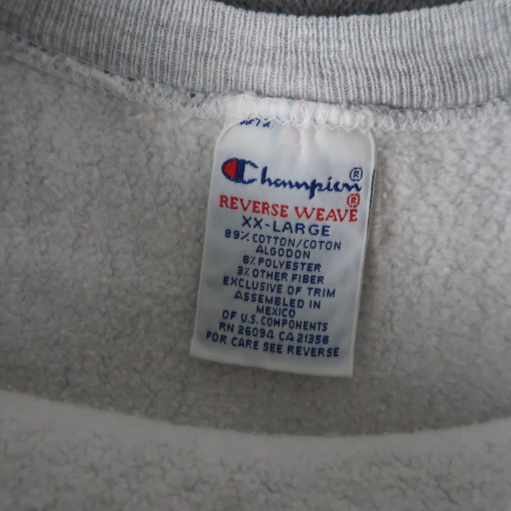 Champion VINTAGE Champion Reverse Weave Crewneck Sweatshirt XXL Gray 90s Mens Size US XXL / EU 58 / 5 - 4 Thumbnail
