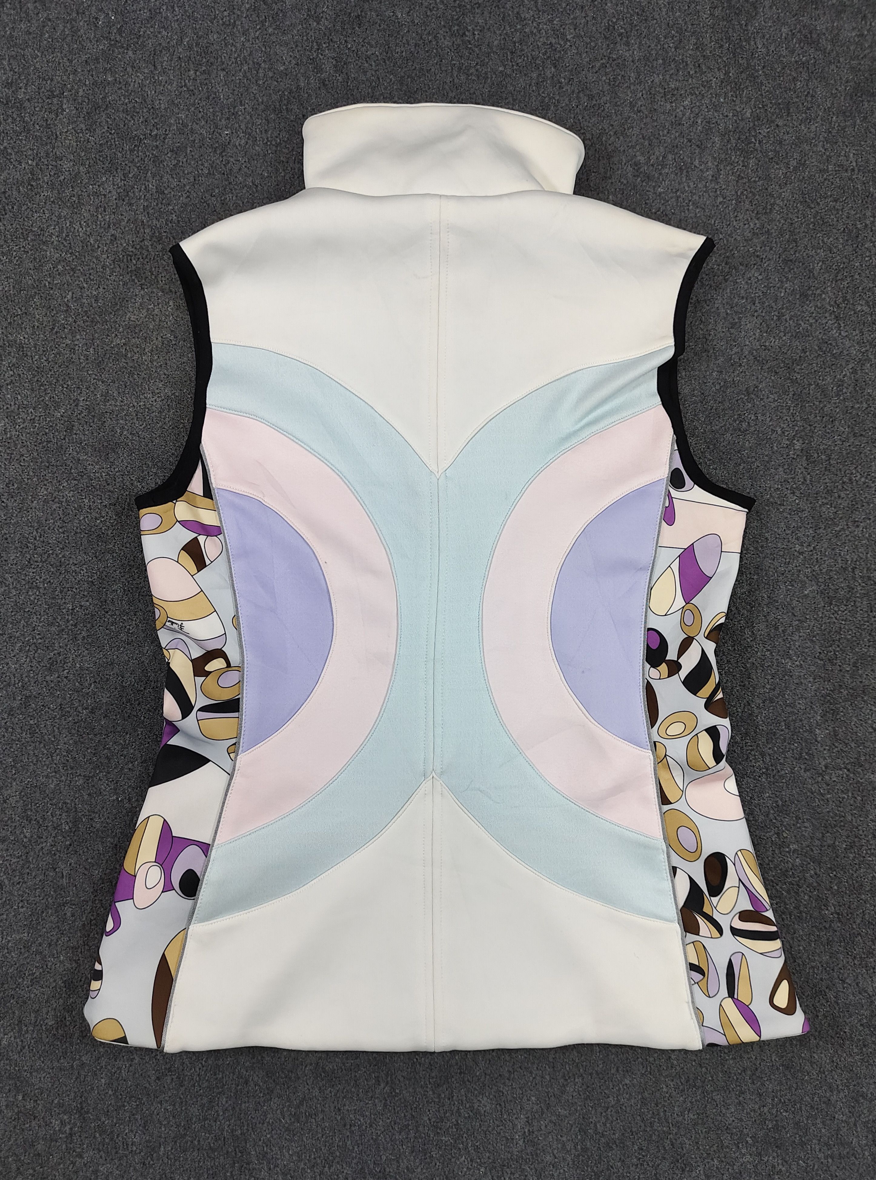 Emilio Pucci 00s Emilio Pucci x Rossignol Gardena Pastel Geometric Vest Size L / US 10 / IT 46 - 4 Thumbnail
