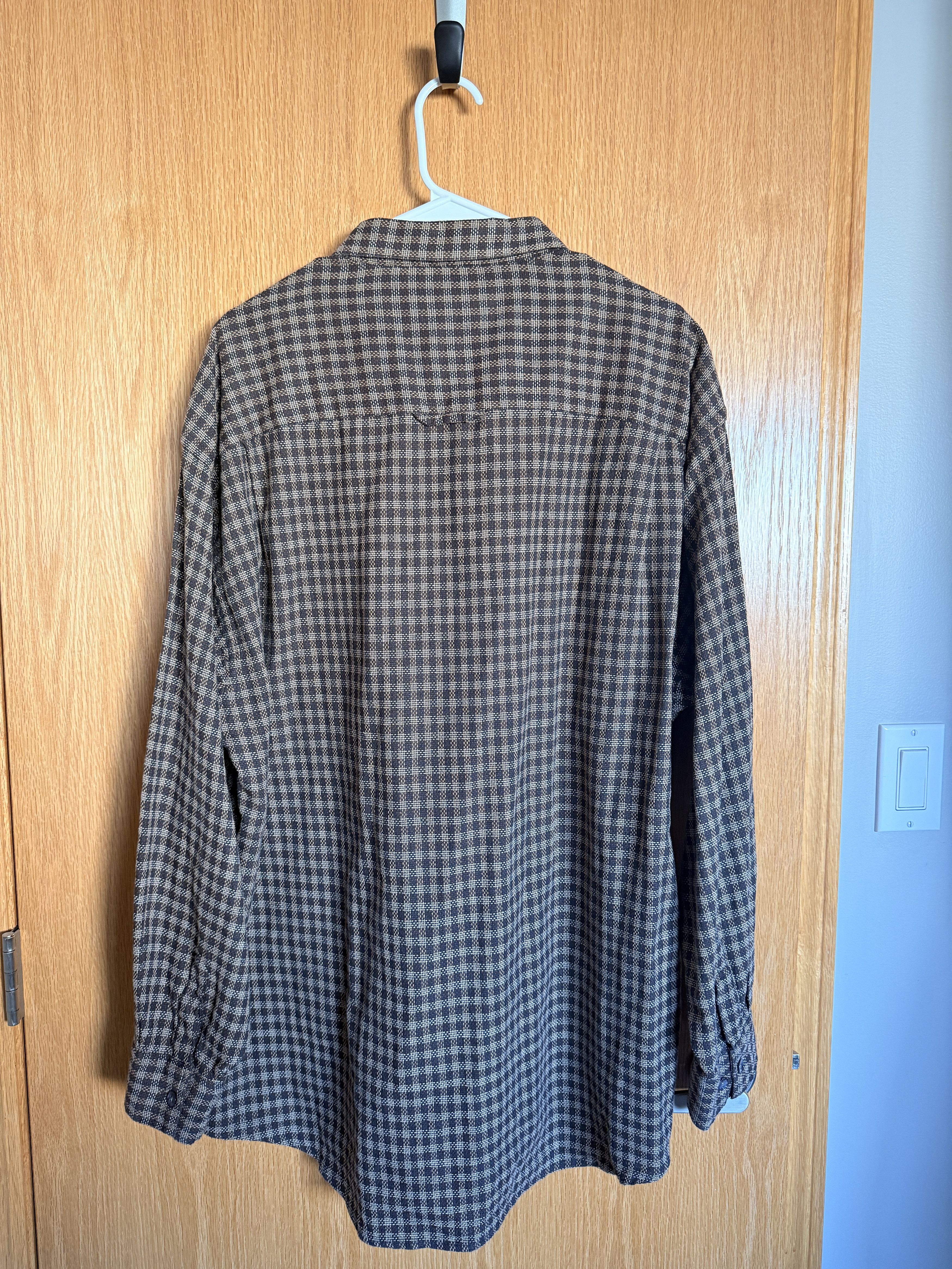 Henry Grethel Henry Grethel Brown Checkered Long Sleeve Size US XL / EU 56 / 4 - 2 Thumbnail