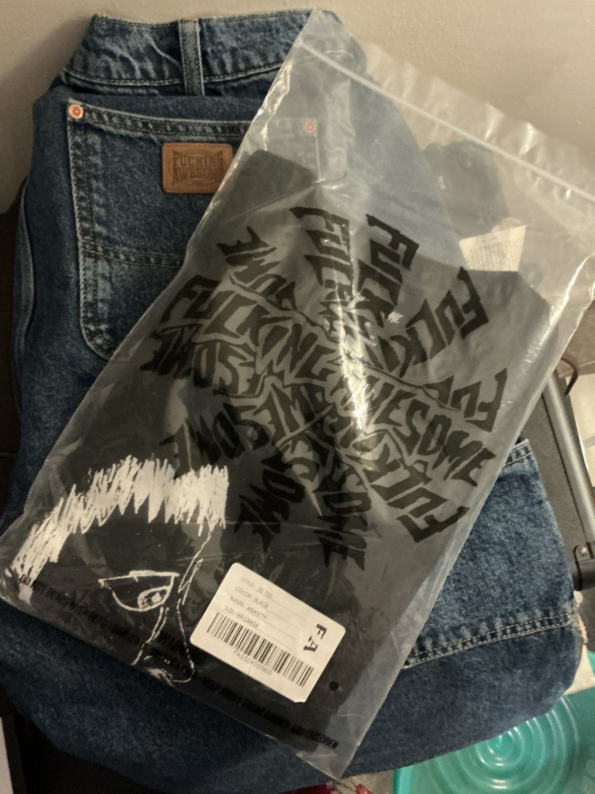 Fucking Awesome ANXIETY TEE Size US XXL / EU 58 / 5 - 3 Thumbnail