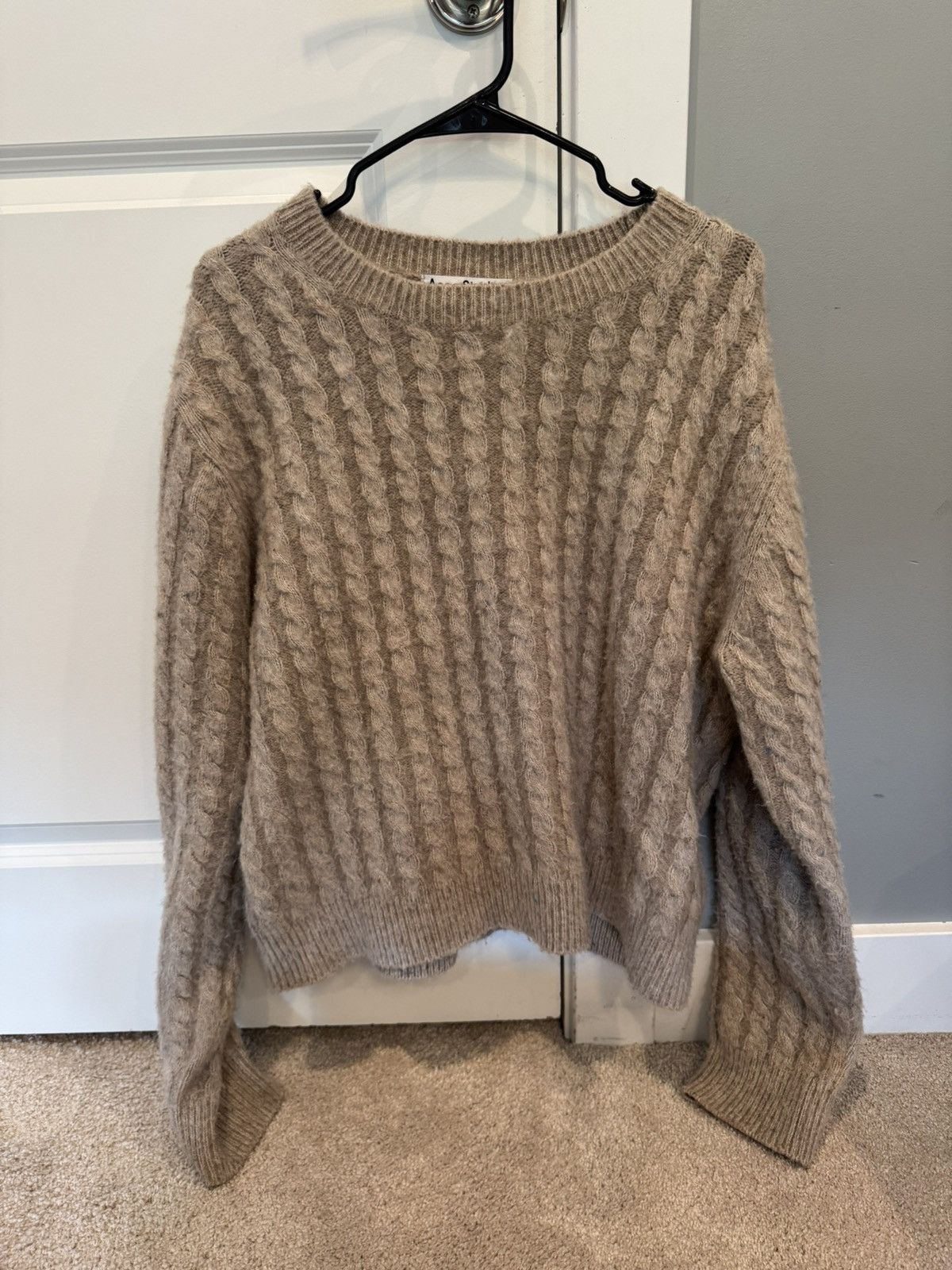 Acne Studios Beige Cable Knit
