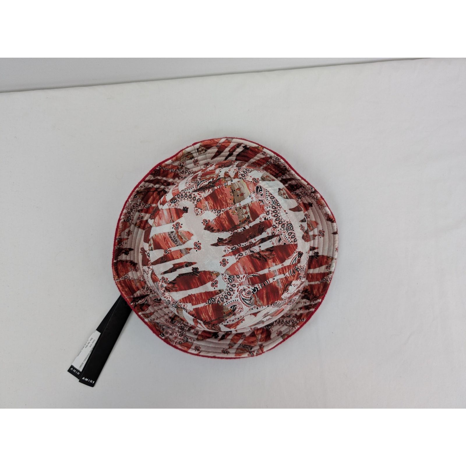 Amiri o1rshd1 Size: OS / Bandana Reversible Bucket Hat / Cap Red Size ONE SIZE - 4 Thumbnail