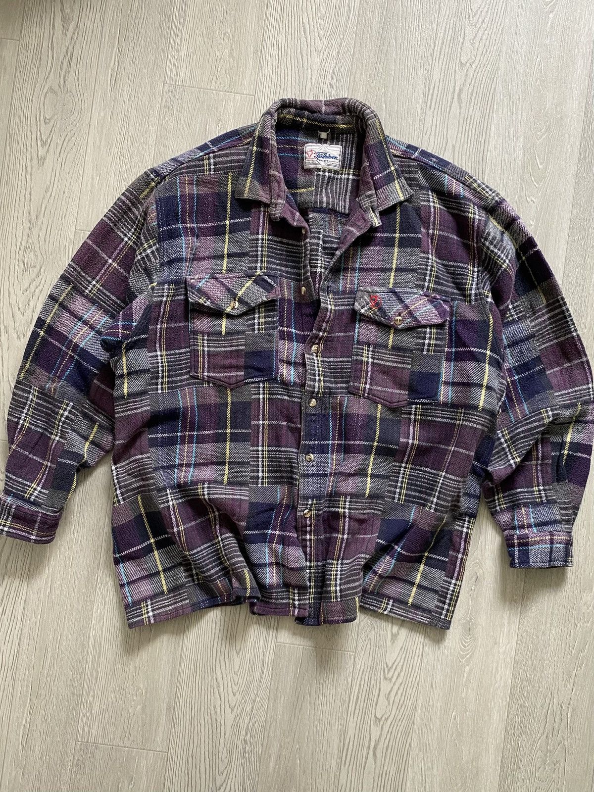 Fjallraven Fjallraven Purple Multicoloured Lognsleeve Flanel Shirt Size US L / EU 52-54 / 3 - 1 Thumbnail