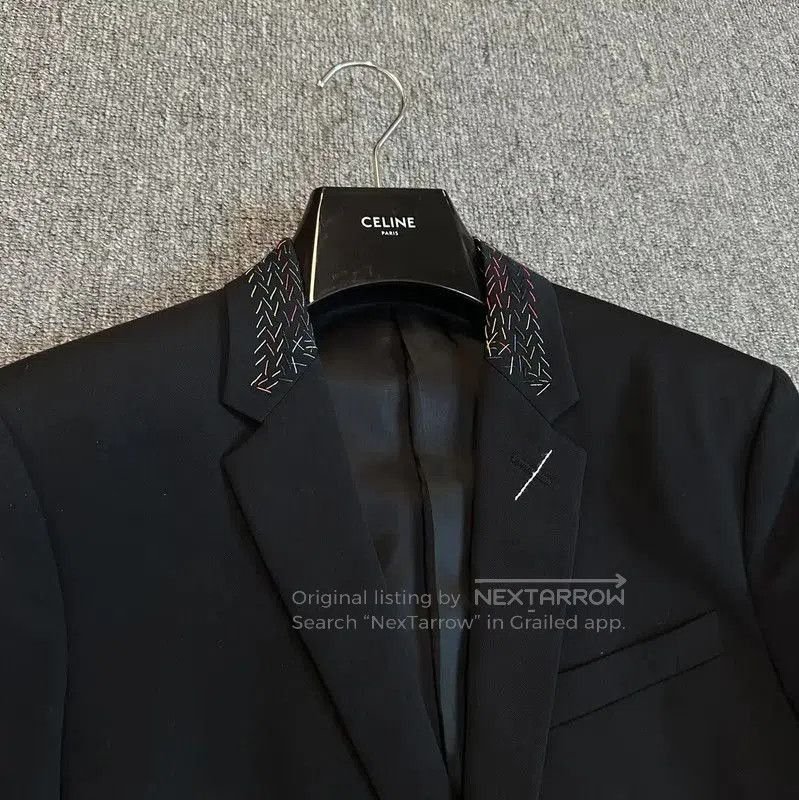 Dior Dior Black Wool Embroidered Long Sleeve Coat . Size US S / EU 44-46 / 1 - 2 Thumbnail