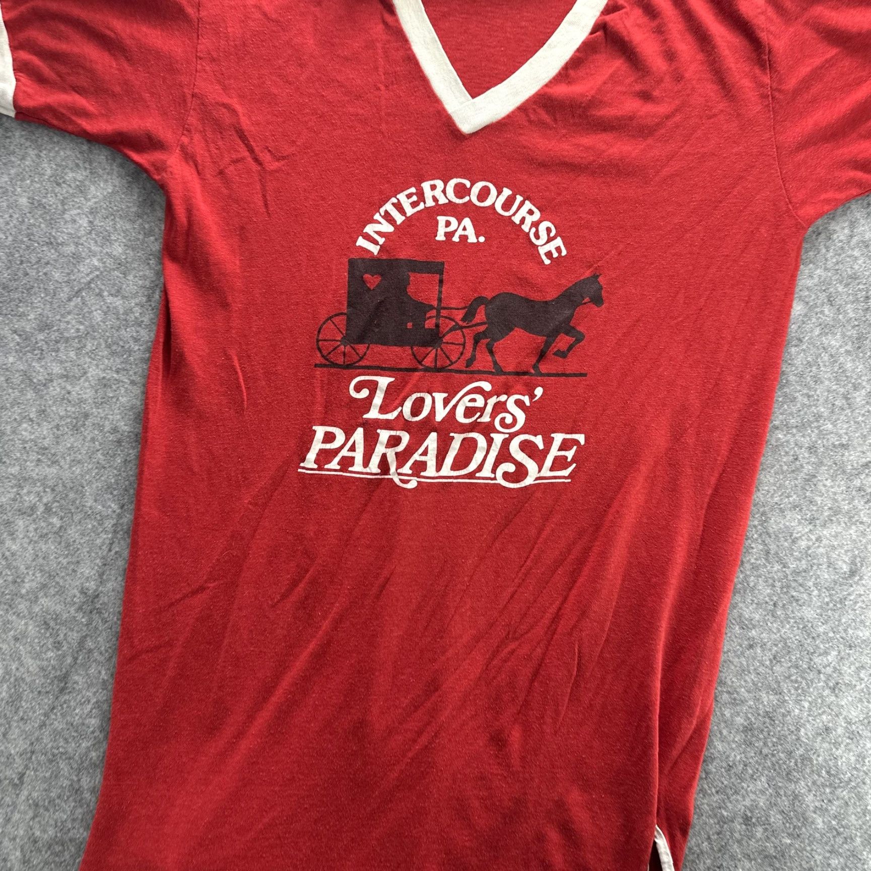 Paradise Vintage Hershey's Intercourse PA T-Shirt One Size Men's Novelty Souvenir 80s USA Size US M / EU 48-50 / 2 - 4 Thumbnail