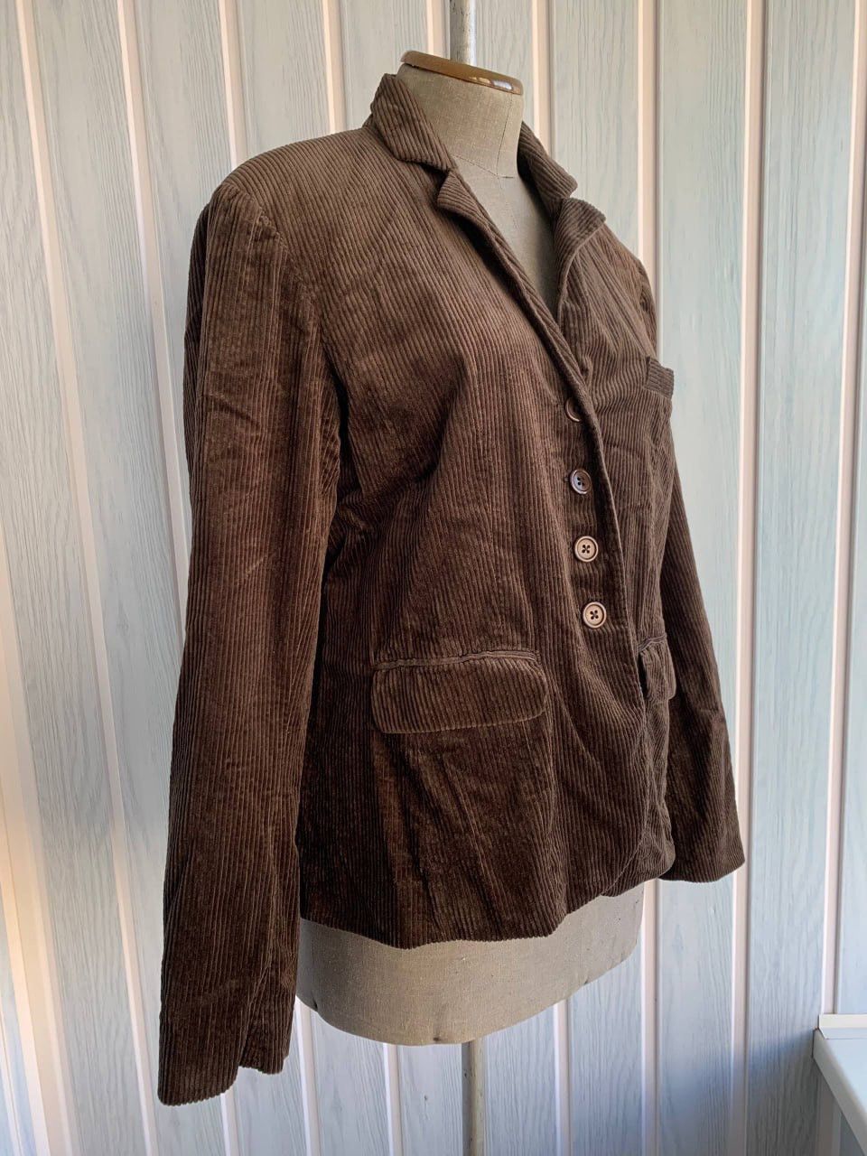 Other Toast Women`s Brown Cotton & Acetate Button Corduroy Jacket Size M / US 6-8 / IT 42-44 - 3 Thumbnail