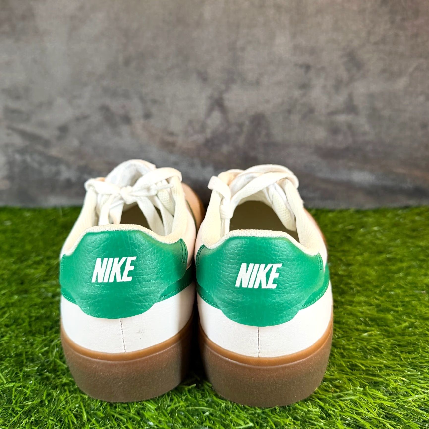 Nike Nike Court Shot Low Top Sneakers Mens 8.5 White Green Gum Sole Casual Shoes Leather Canvas Comfort Cushioned Lace Up Size US M / EU 48-50 / 2 - 6 Thumbnail
