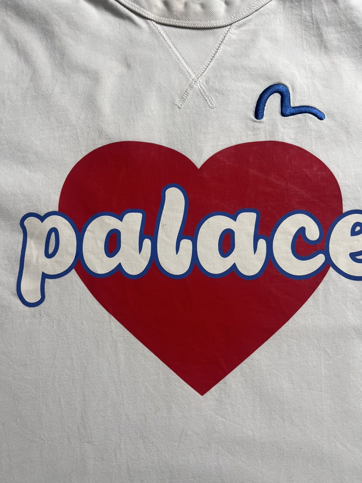 Evisu × Palace PALACE EVISU HEART T-SHIRT (WHITE) Size US L / EU 52-54 / 3 - 4 Thumbnail