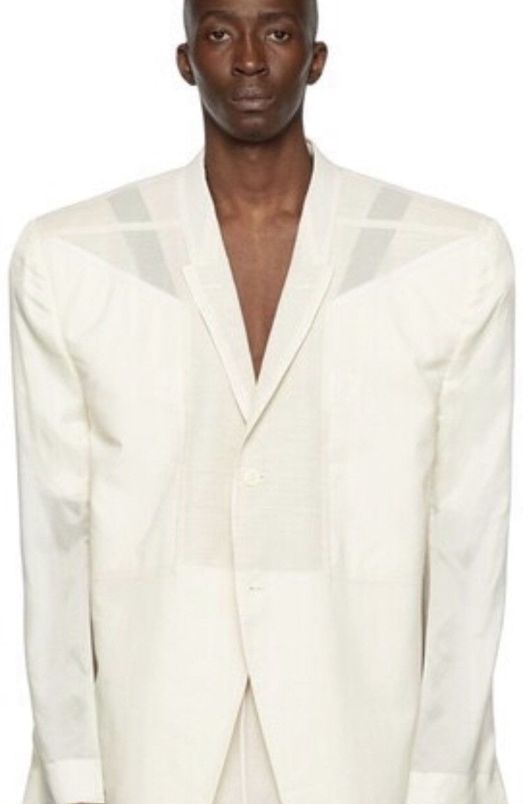 Rick Owens Rick Owens 22ss Show White Jumbo Tatlin Light Coat Size US XL / EU 56 / 4 - 10 Thumbnail