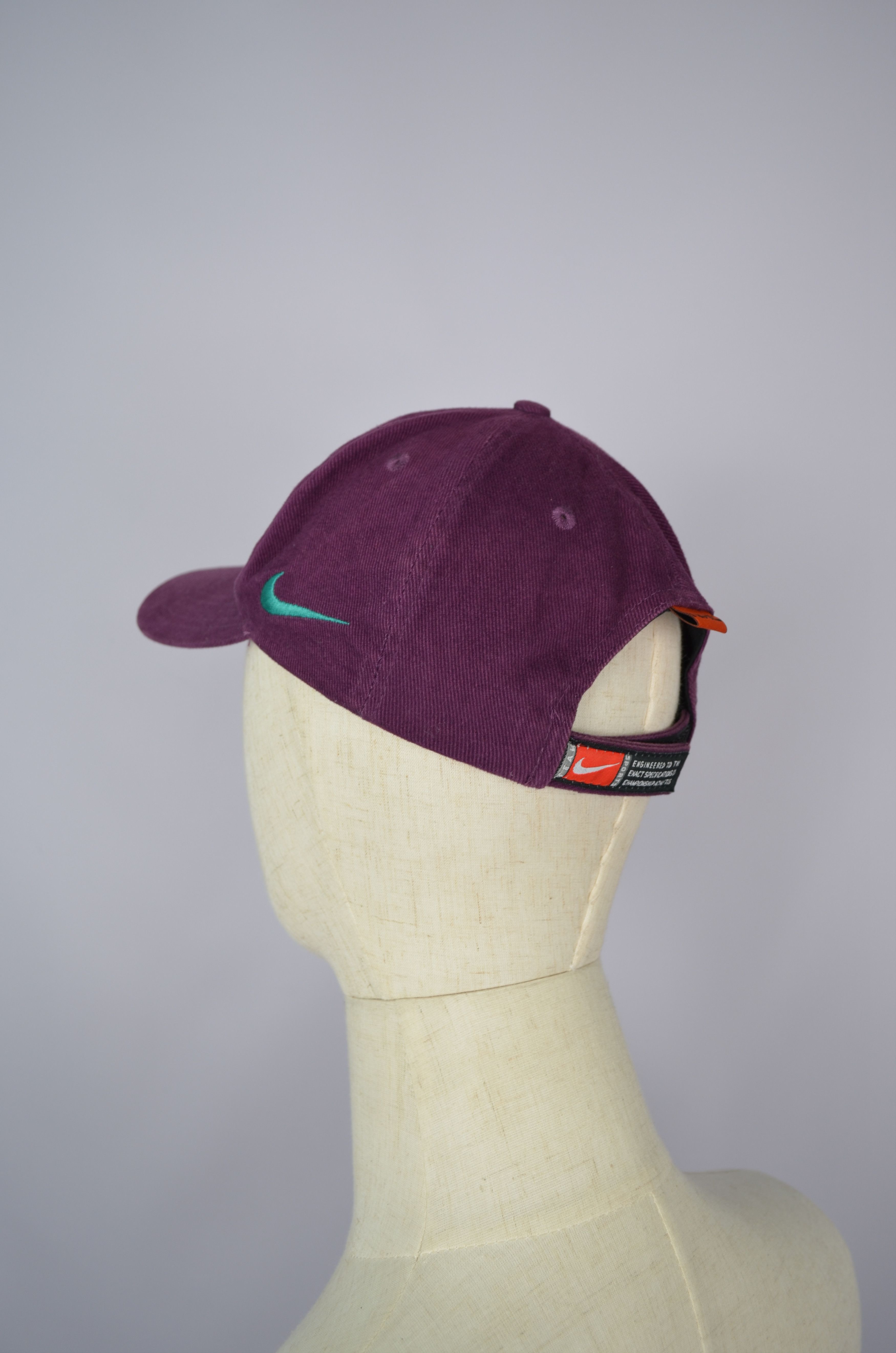 NHL × Nike 90s RARE Anaheim Mighty Ducks NHL Vintage NIKE Hat Logo Cap Size ONE SIZE - 5 Thumbnail