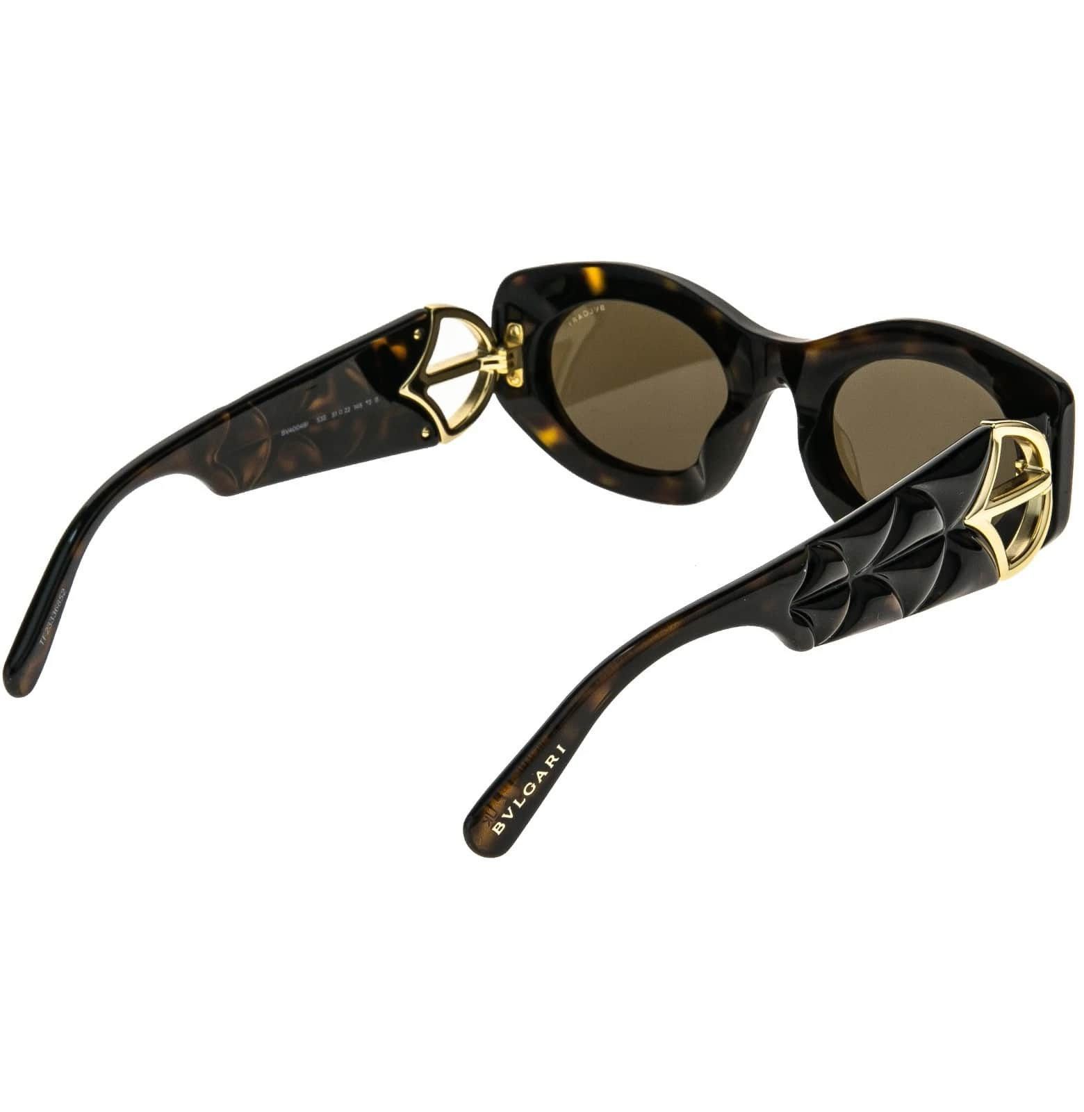Bvlgari BVLGARI 40049 CALLA BV40049I Brown Oval Sunglasses 53E Size ONE SIZE - 7 Thumbnail