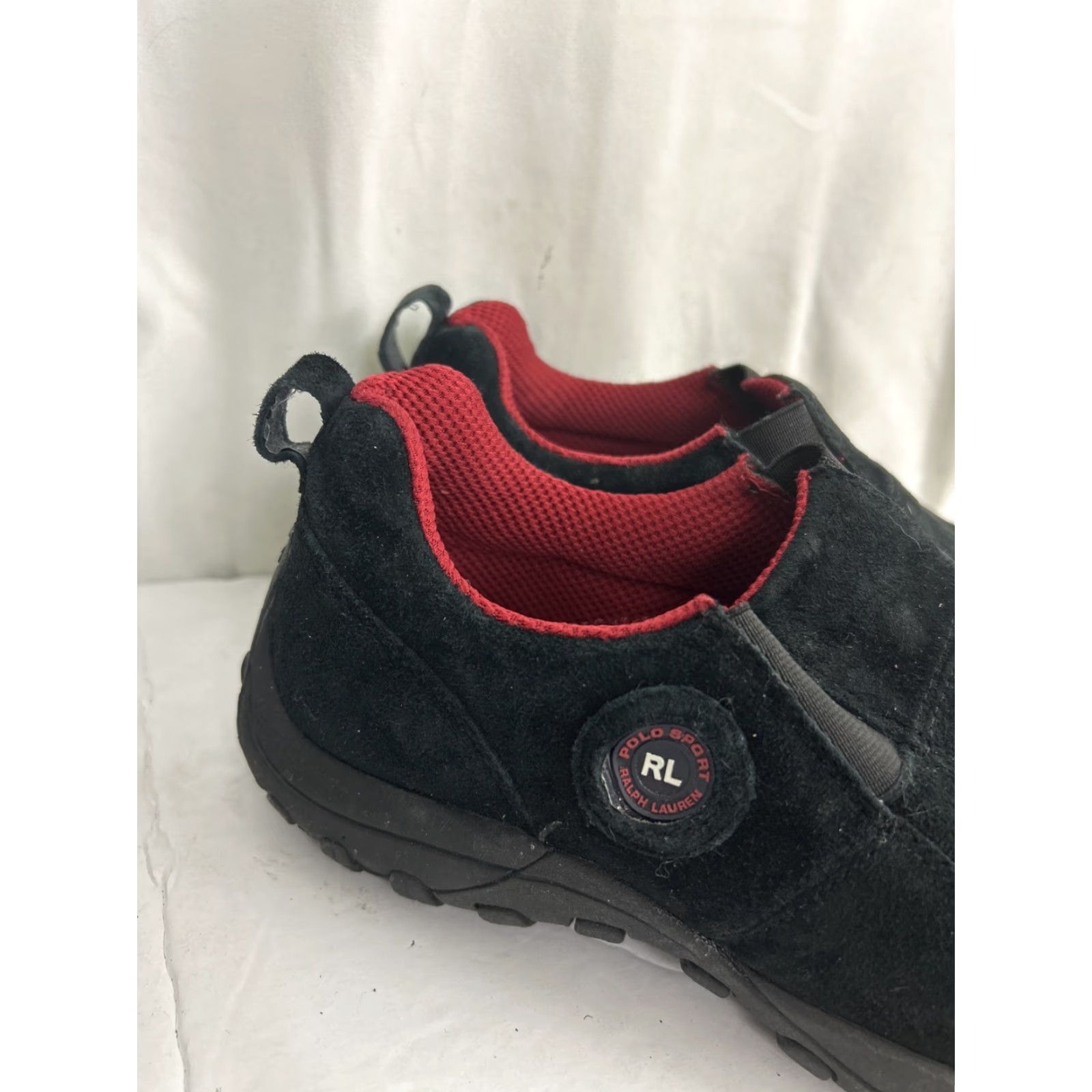 Ralph Lauren Ralph Lauren Polo Sport Mens Driving Shoes Slip On Black Suede Loafer 8 D Black Leather Sport Mens Size US M / EU 48-50 / 2 - 3 Thumbnail