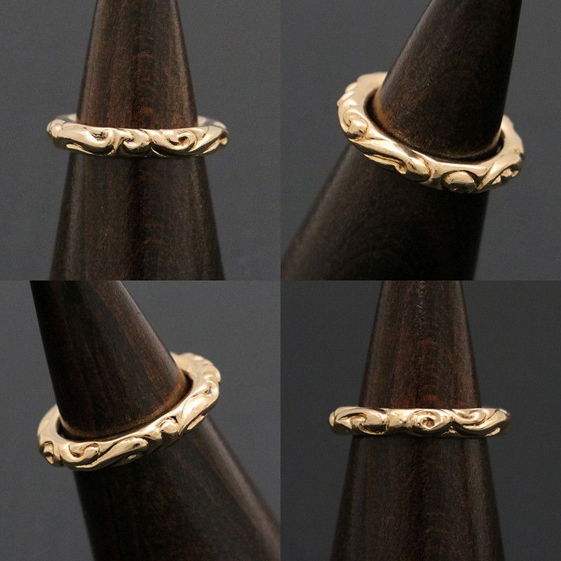 Chrome Hearts Chrome Hearts Gold Scroll Band Ring - Size 9.5 Size ONE SIZE - 7 Thumbnail