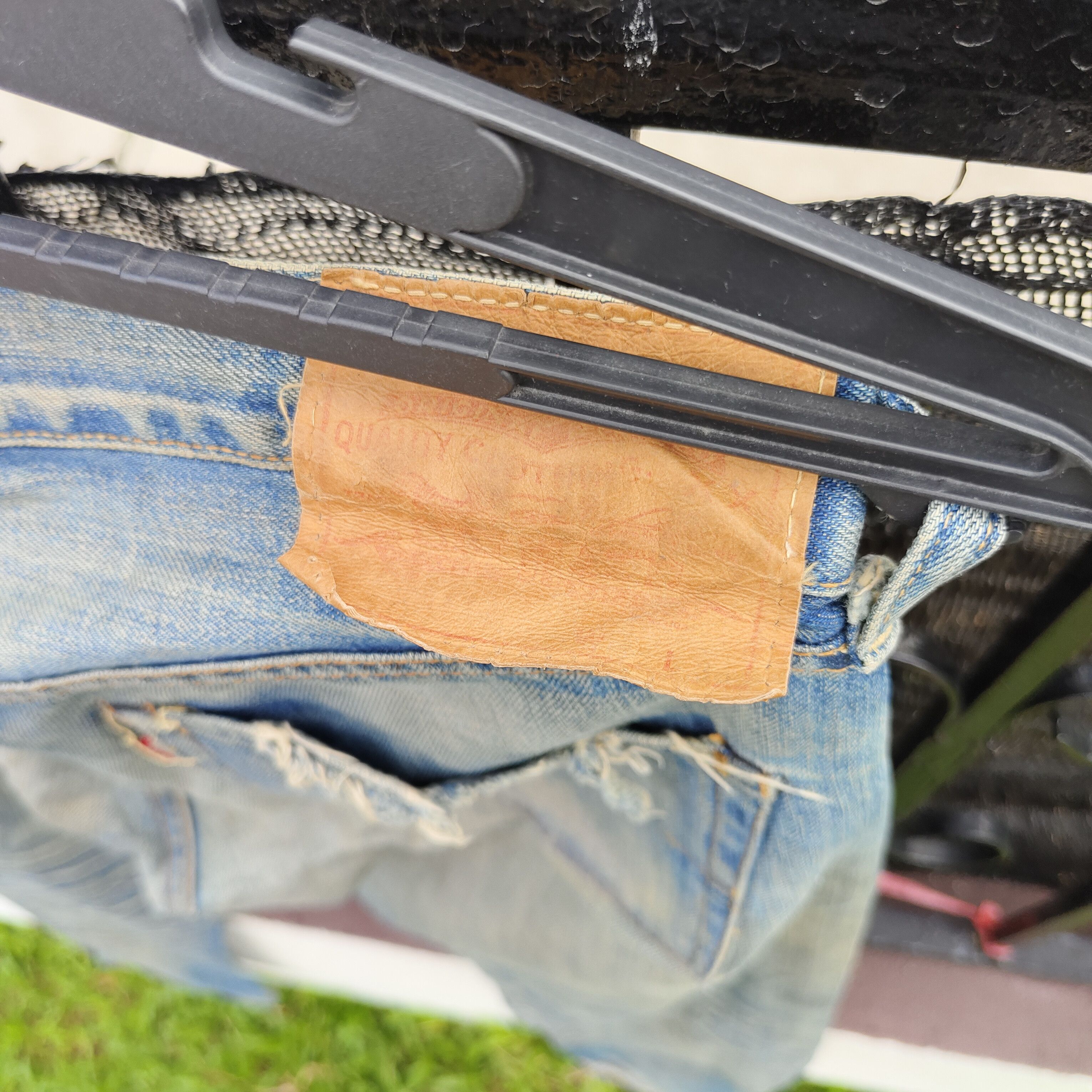 Levi's Vintage Levi's Big E Lot 66501 Distressed Selvedge Jean Size US 30 / EU 46 - 10 Thumbnail
