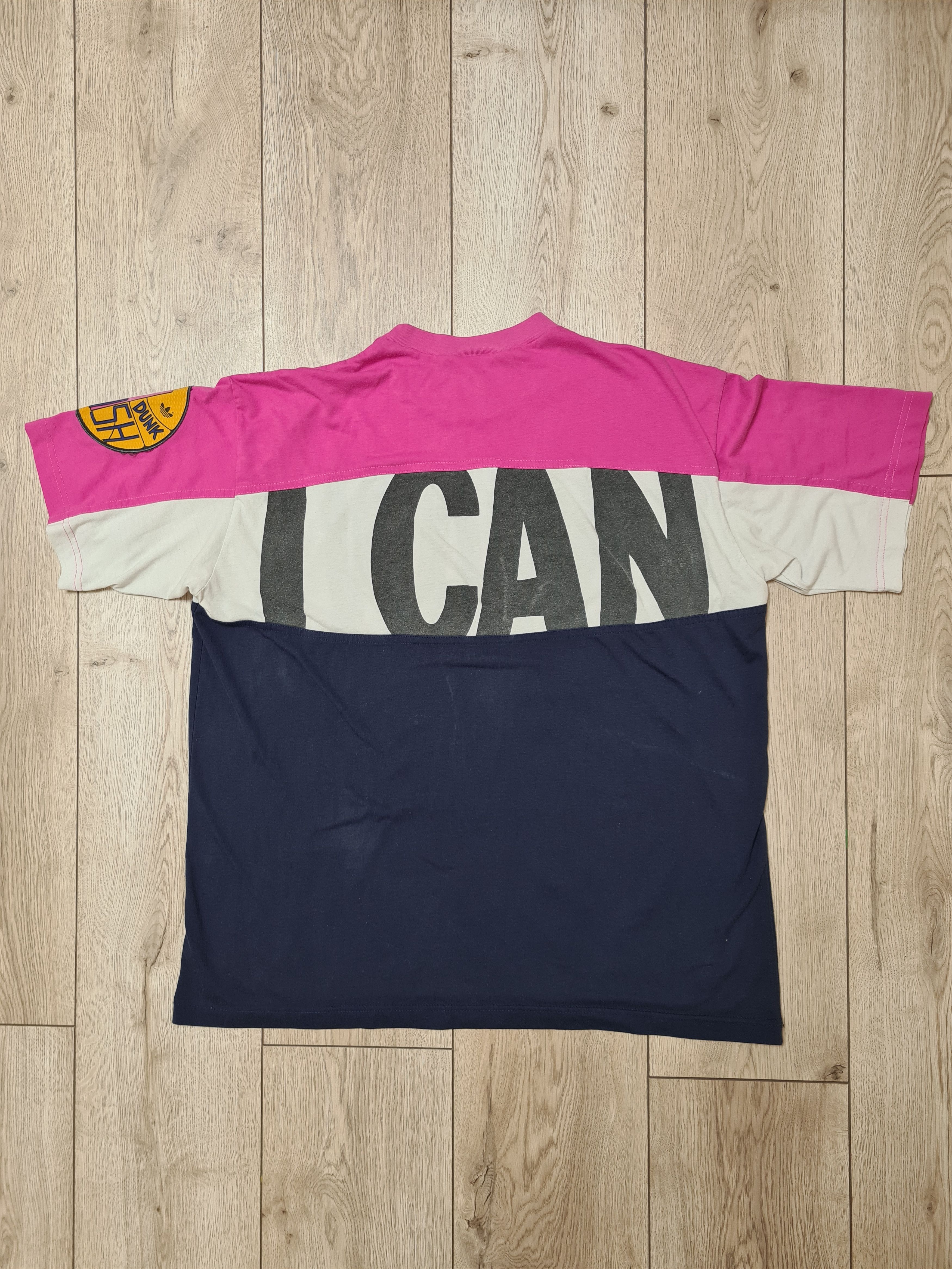 NBA × Vintage ADIDAS NBA SHIRT 90s RETRO I WANT I CAN SWISH JAM DUNK Size US L / EU 52-54 / 3 - 3 Thumbnail