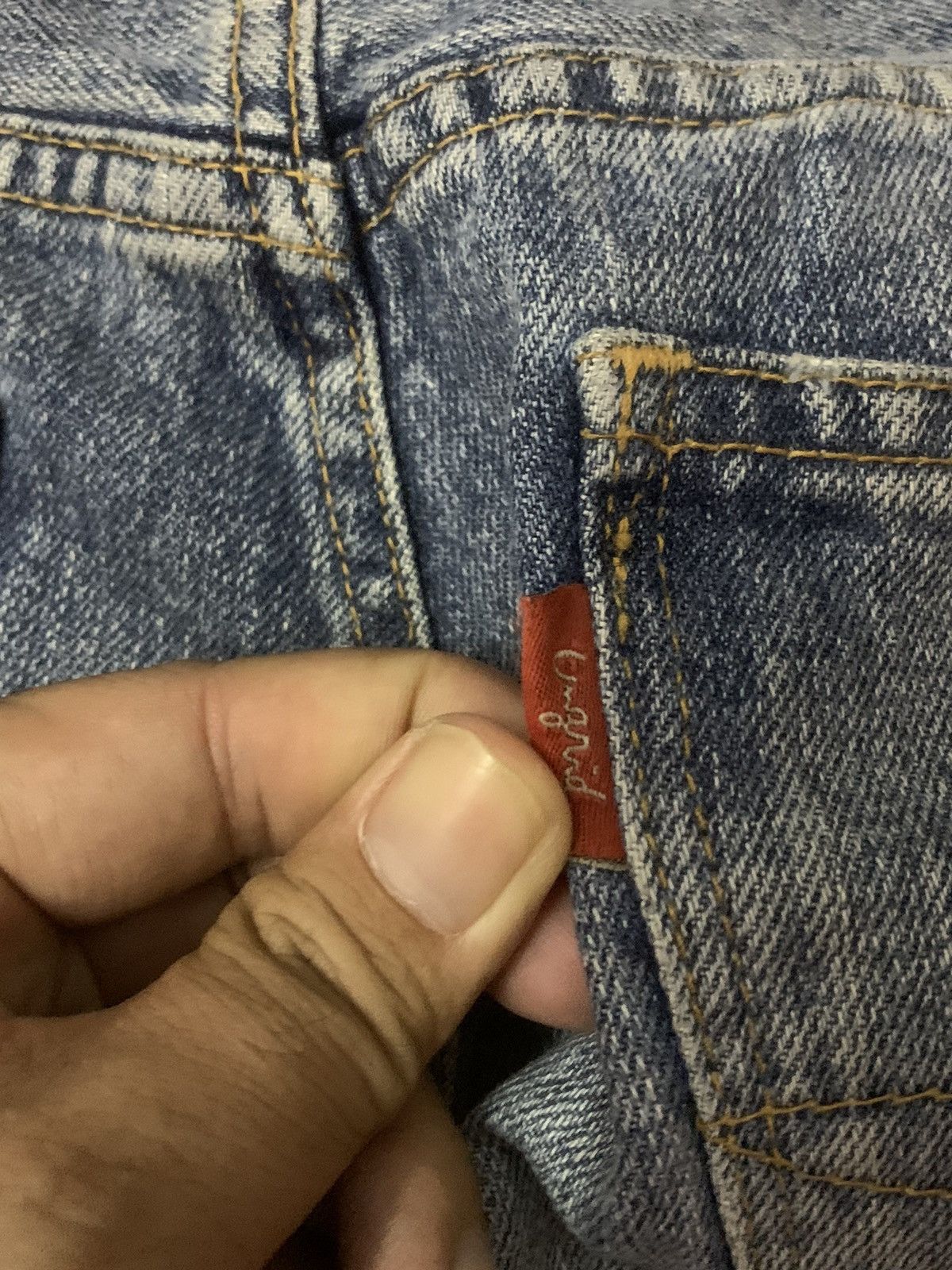Japanese Brand Ungrid Distressed Denim Flare Denim Jeans Size US 28 / EU 44 - 15 Thumbnail