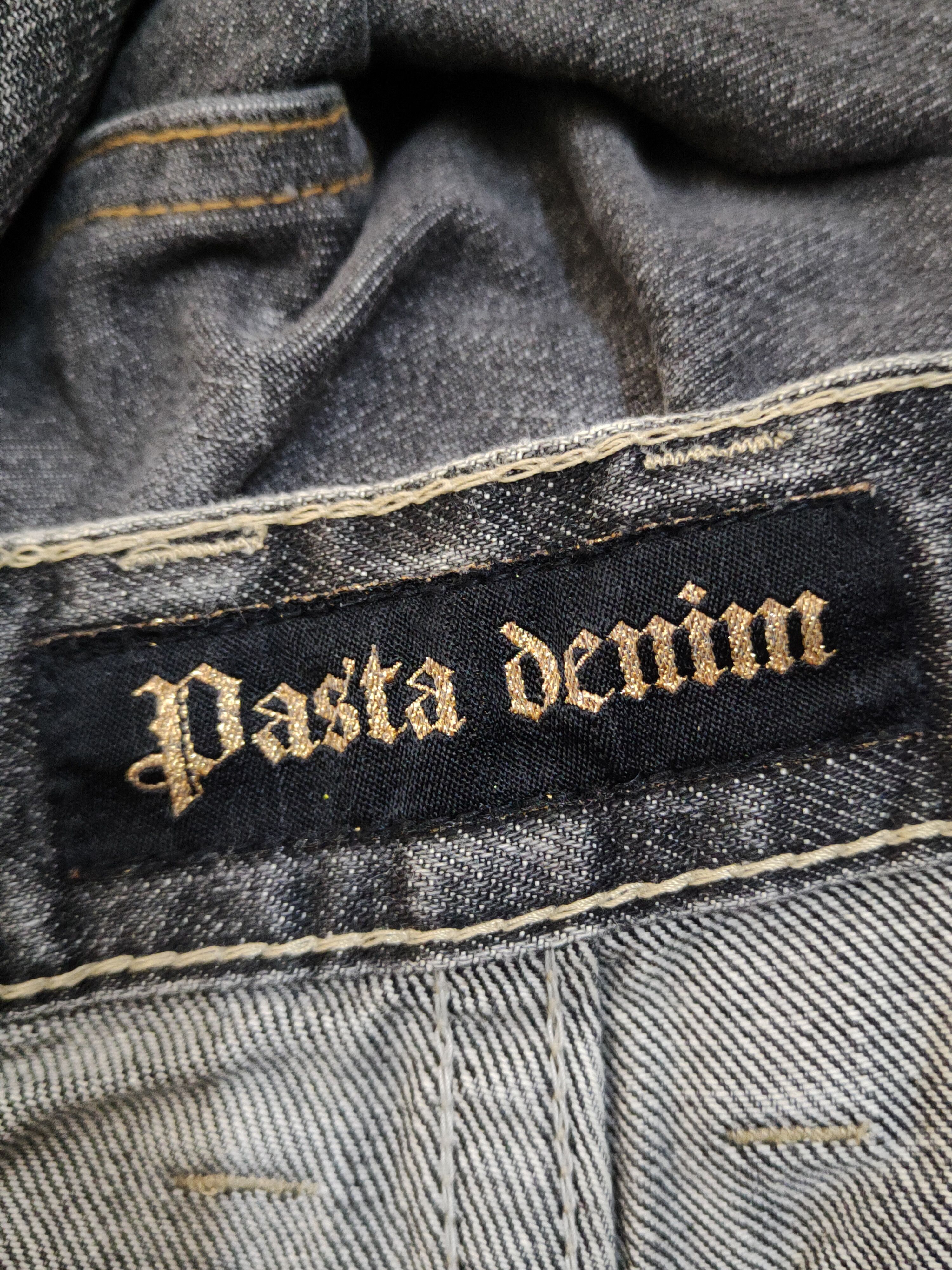 Japanese Brand Pasta Denim Black Distressed Ripped Jeans #W1415 Size US 31 - 20 Thumbnail
