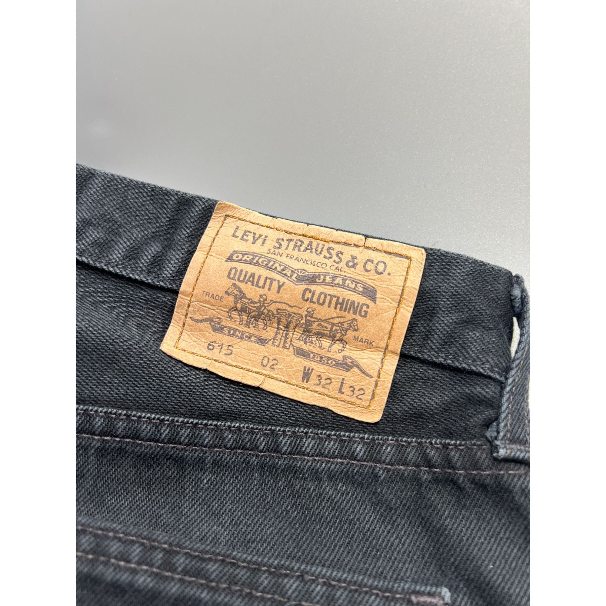 Levi's Levi’s 615 Orange Tab Black Denim Jeans Pants (Y1063) Size US 32 / EU 48 - 11 Thumbnail