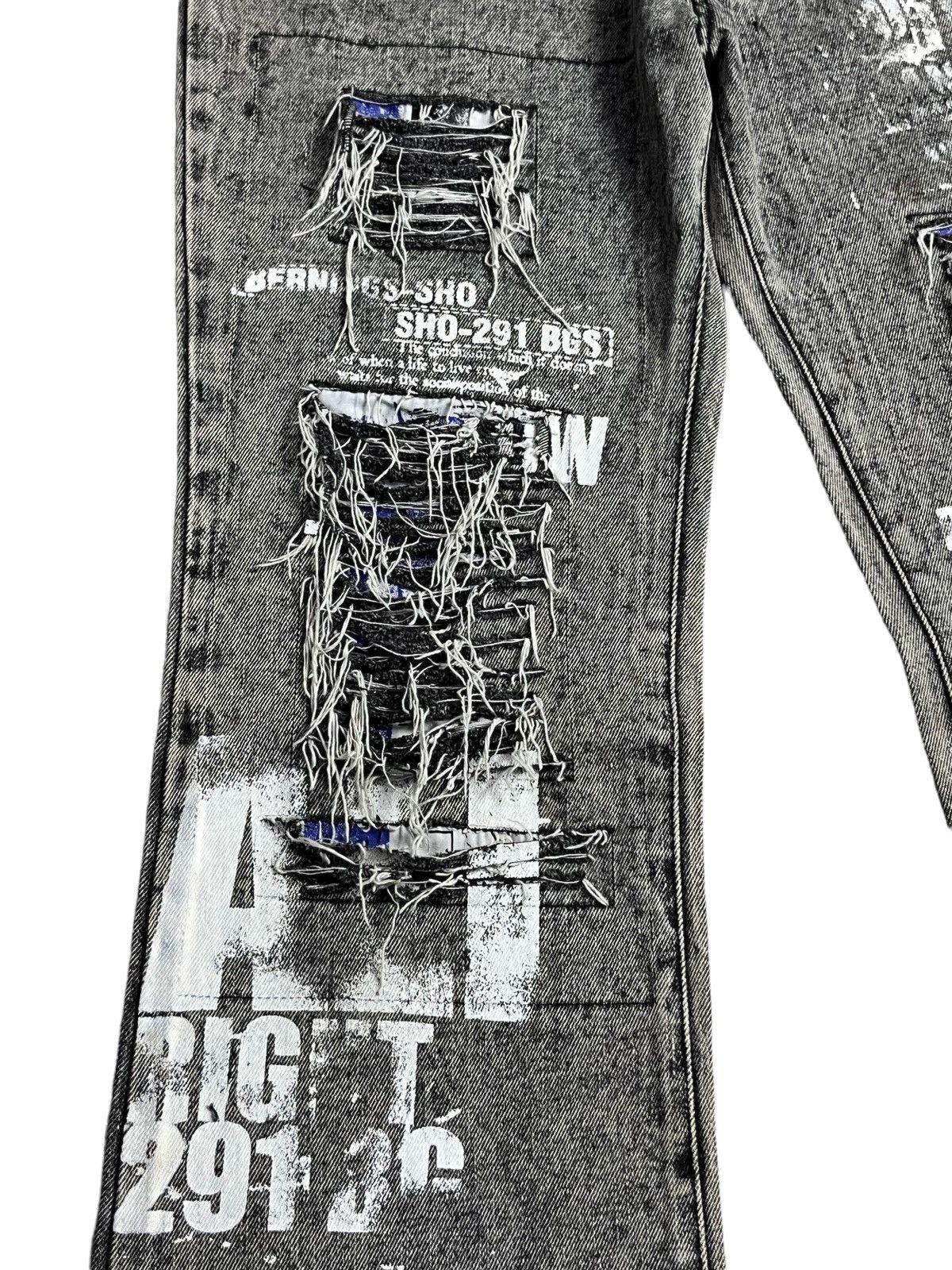 STUDIOUS × Seditionaries 90’s PUNK FLARE🔥STUDIO SHO Grunge Ripped Distressed Denim💥 Size 30" / US 8 / IT 44 - 8 Thumbnail