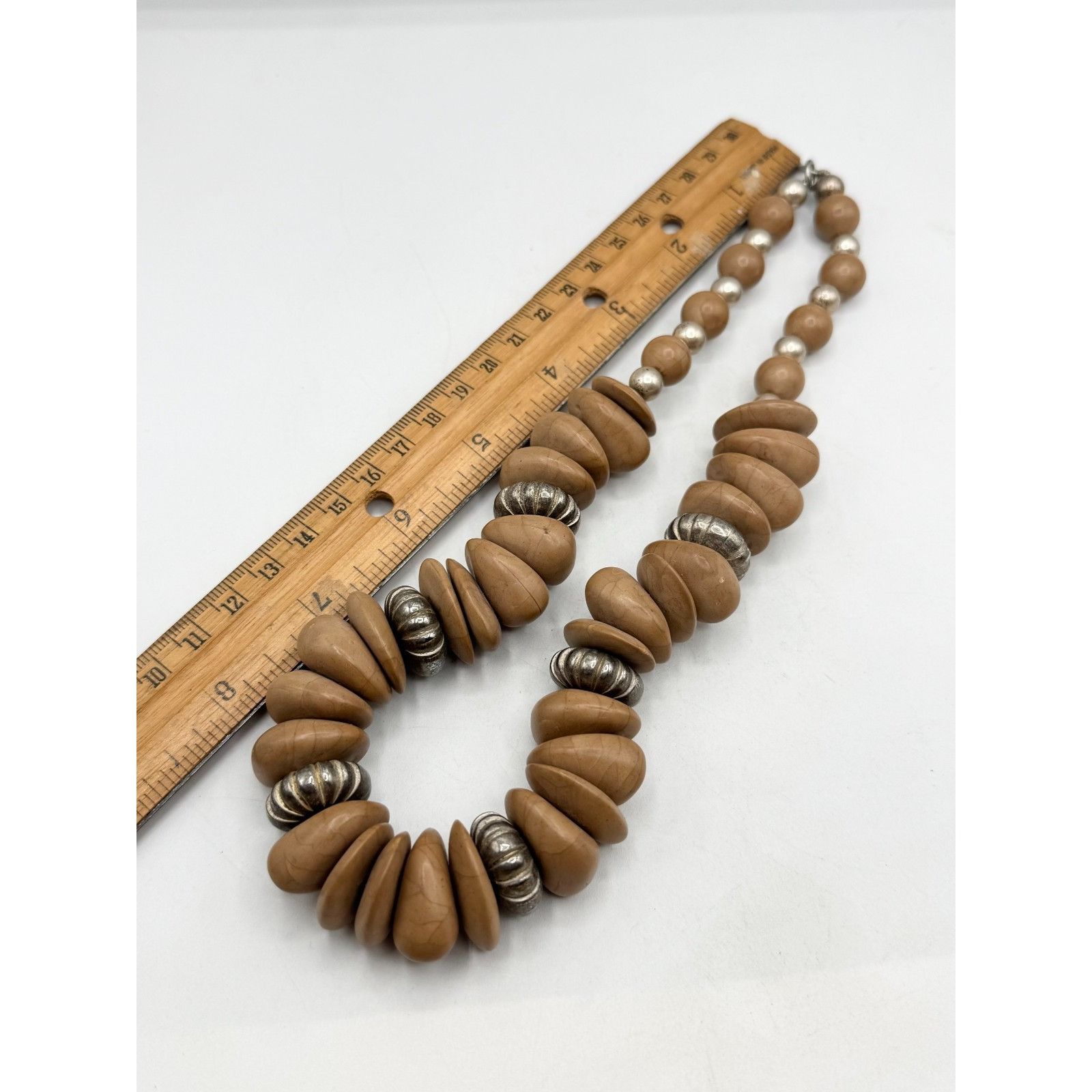 Vintage Vintage beaded wood collar necklace Size ONE SIZE - 4 Thumbnail