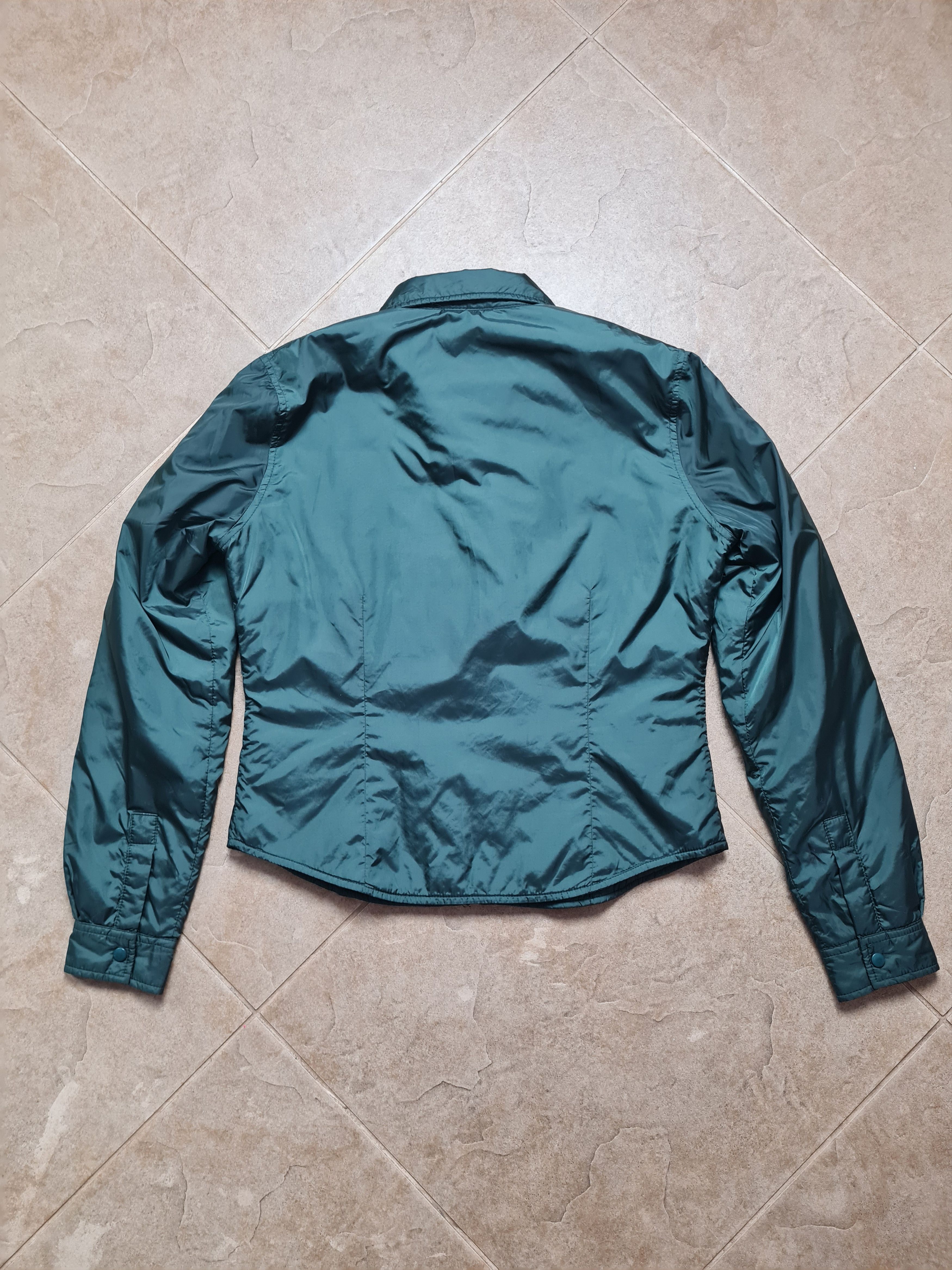 Aspesi ASPESI Women's Dark Green Nylon Jacket Full Zip Windbreaker Size L / US 10 / IT 46 - 22 Thumbnail
