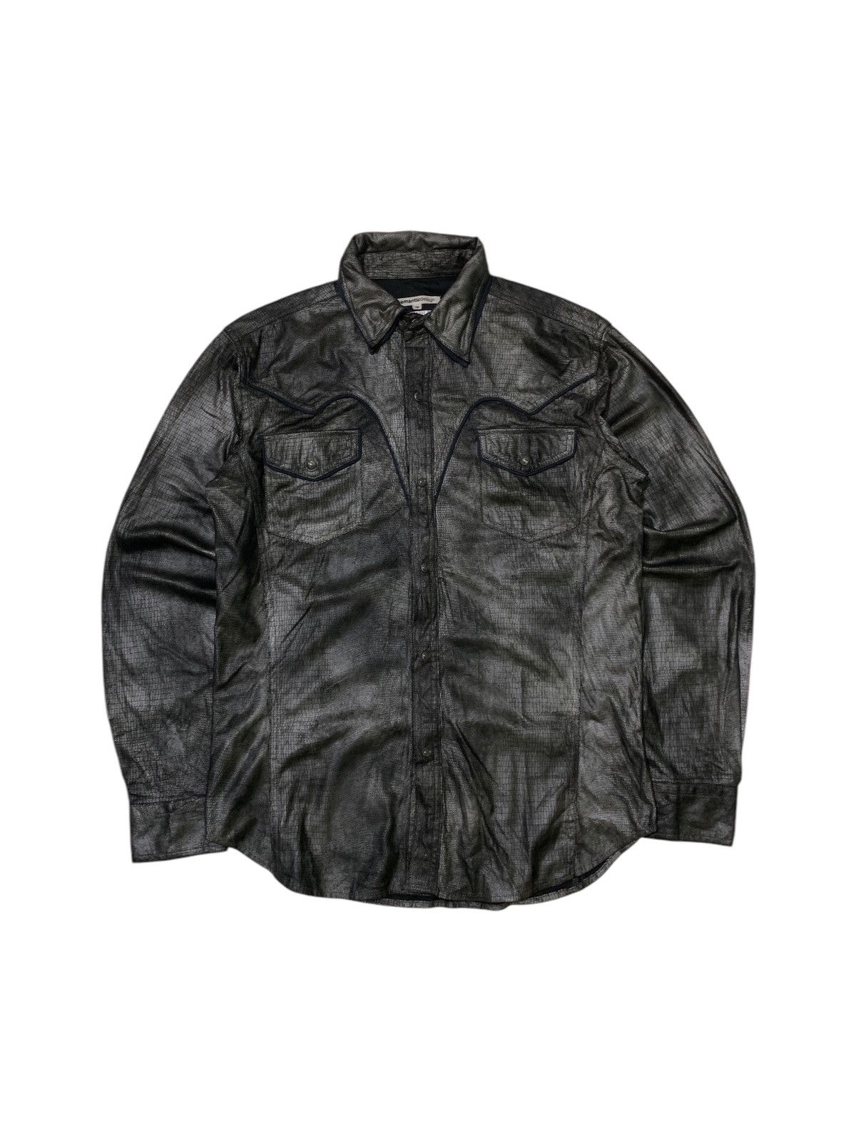If Six Was Nine × Japanese Brand × Le Grande Bleu (L.G.B.) Vintage Semantic Design Ifsixwasnine Snakeskin Shirt Size US M / EU 48-50 / 2 - 1 Thumbnail