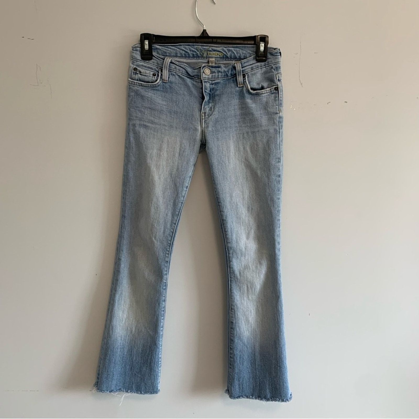 Bebe Vintage 2000s Bebe Low Rise Bootcut Blue Jeans Y2K Size 26" / US 2 / IT 38 - 5 Thumbnail