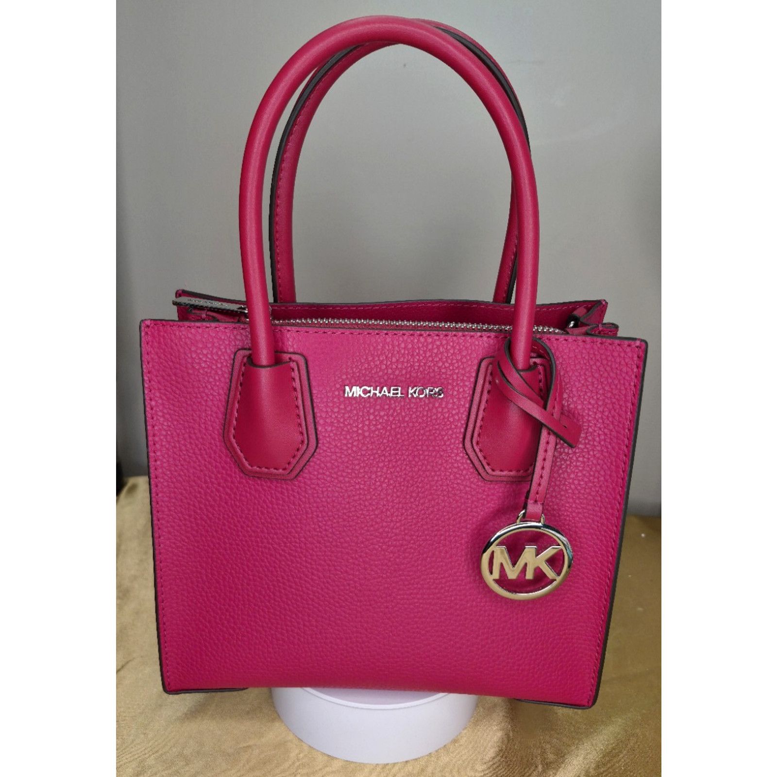 Michael Kors NEW Michael Kors Studio Mercer Medium Messenger Bag Pink Size ONE SIZE - 1 Thumbnail